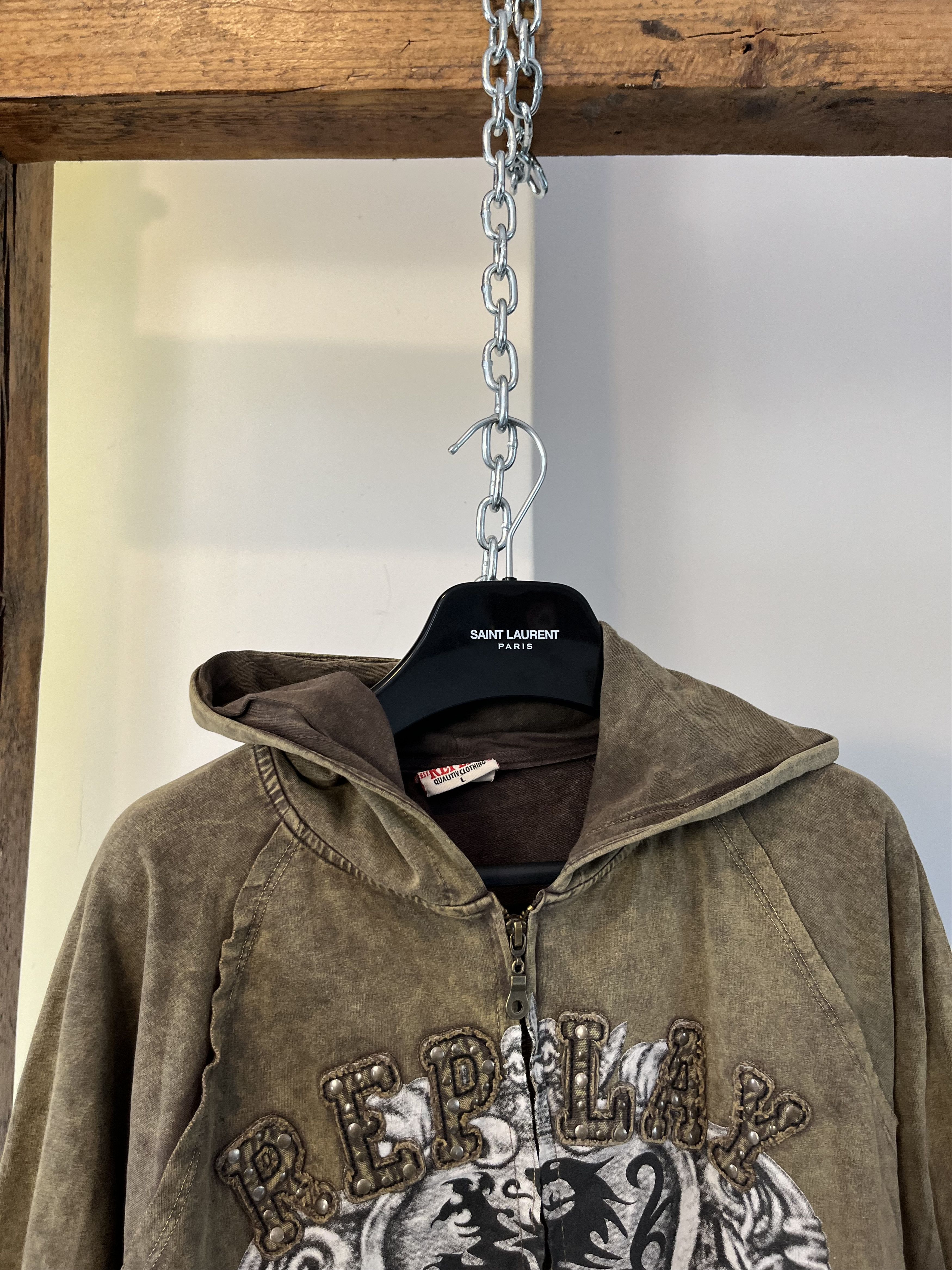 Affliction × Vintage y2k Tribal Tattoo Replay Affiction Opium Style Womens Hoodie Size US S / EU 44-46 / 1 - 3 Thumbnail