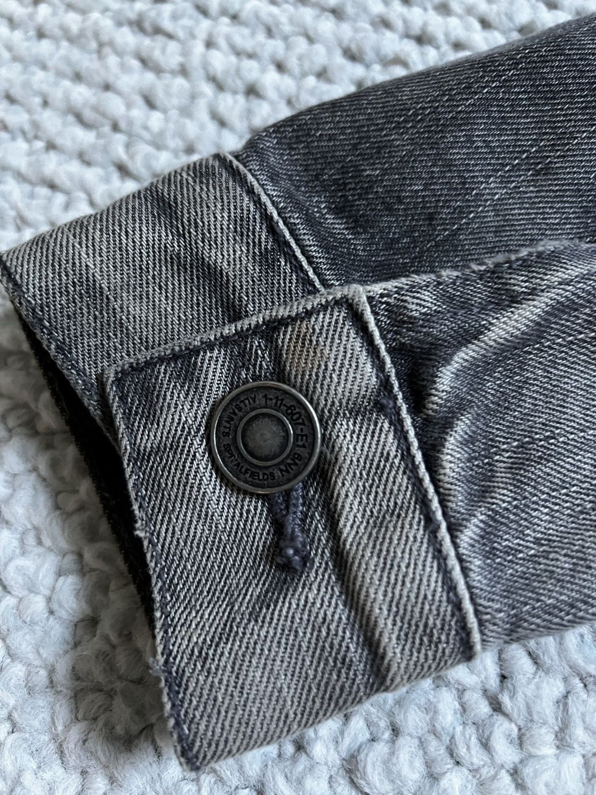 Allsaints AllSaints Grey Trucker Denim Jacket Size US S / EU 44-46 / 1 - 5 Thumbnail