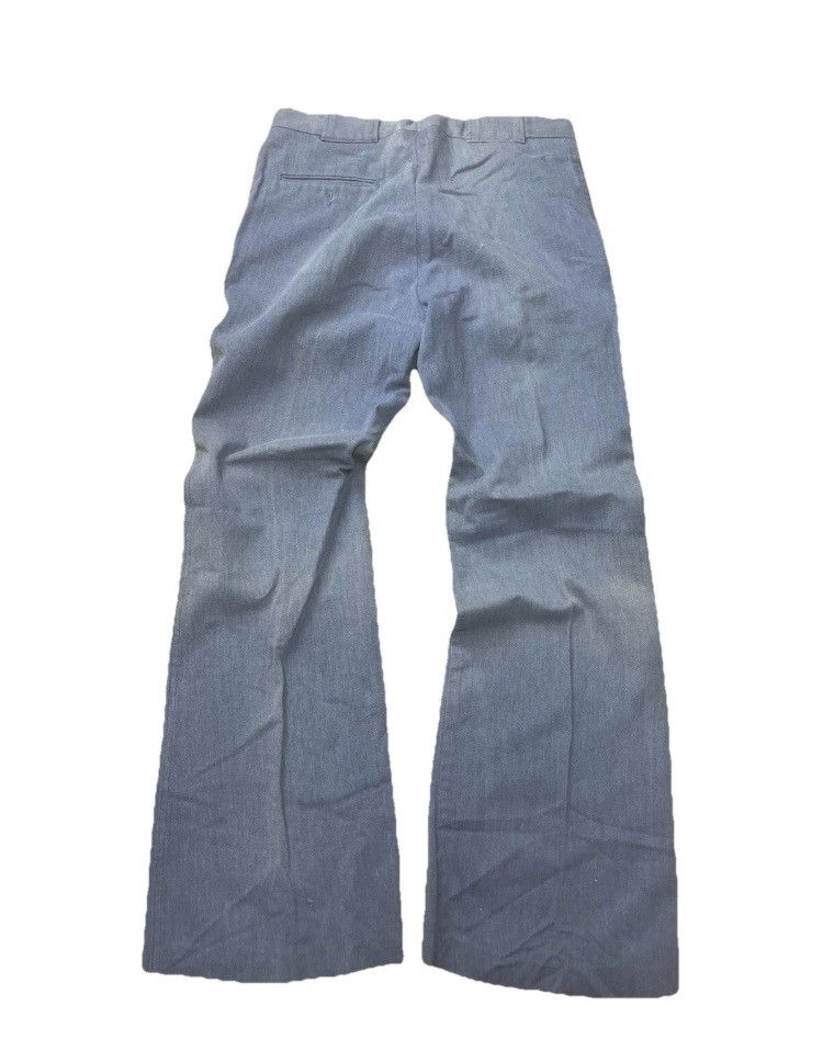 Vintage × Wrangler 70’s Wrangler Bell Bottom Slacks Cotton Trousers Flare Disco Size US 31 - 2 Thumbnail