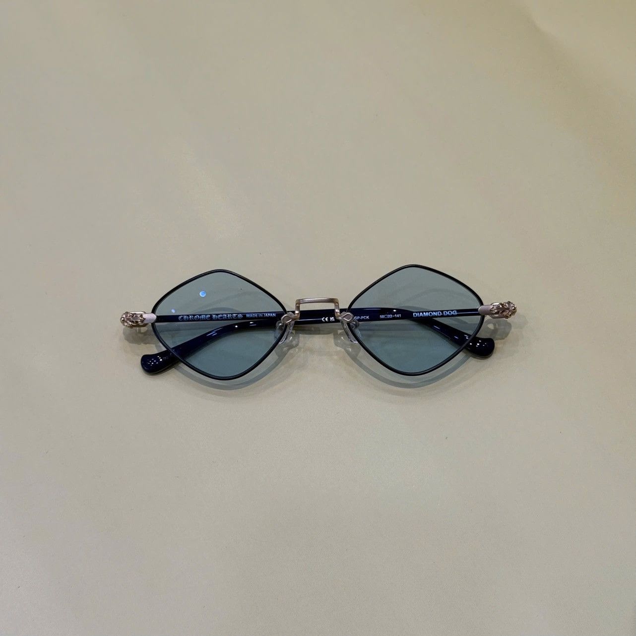 Chrome Hearts CHROME HEARTS DIAMOND DOG Midnight Blue/Matte Gold Plated-P.Cock Size ONE SIZE - 6 Thumbnail