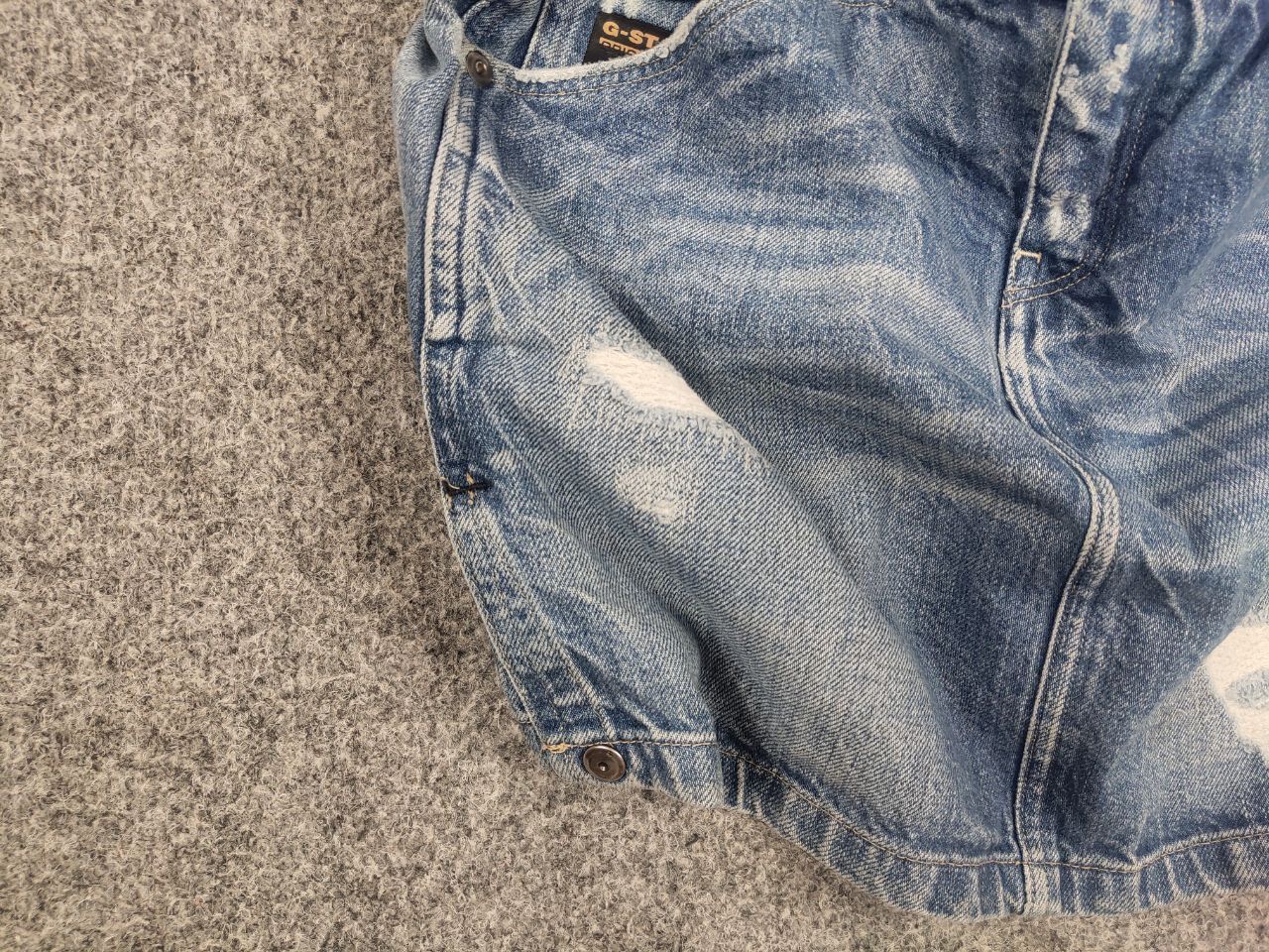 G-Star G-Star Raw Vintage Y2K Style Distressed Exper Mini Skirt Size 29" - 5 Thumbnail