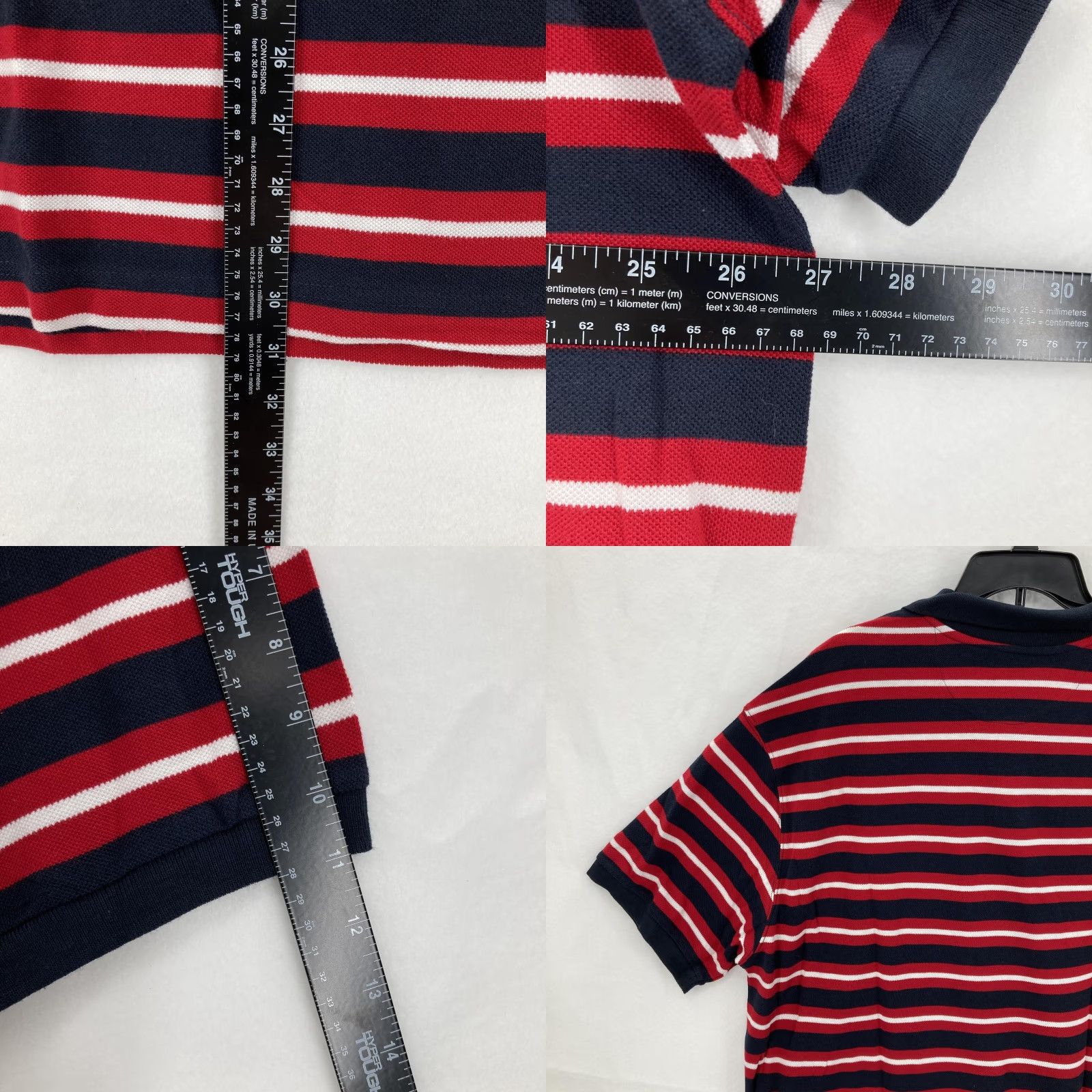 Chaps Chaps Ralph Lauren Polo Shirt Mens 2XL Navy Red White Striped Classic Rugby NWT Size US XXL / EU 58 / 5 - 8 Thumbnail