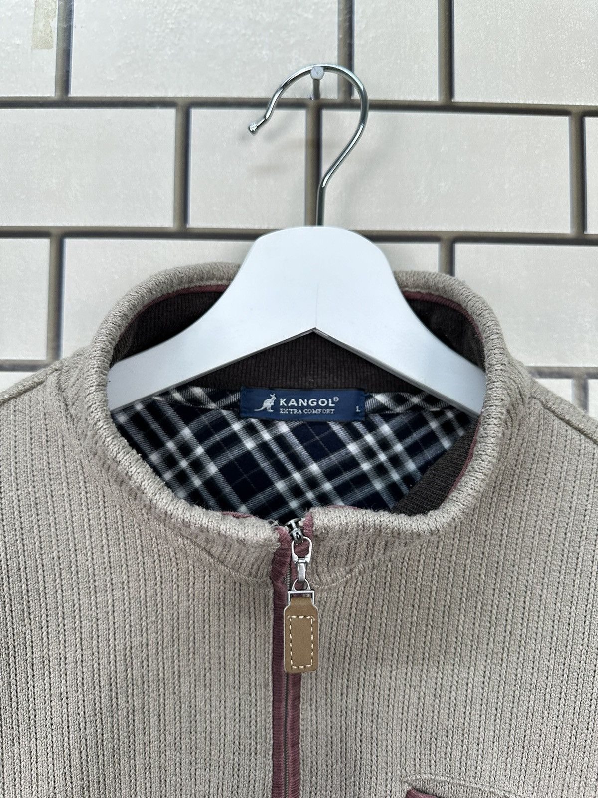Kangol × Vintage Vintage Kangol Half Zipper Jacket Size US L / EU 52-54 / 3 - 6 Thumbnail