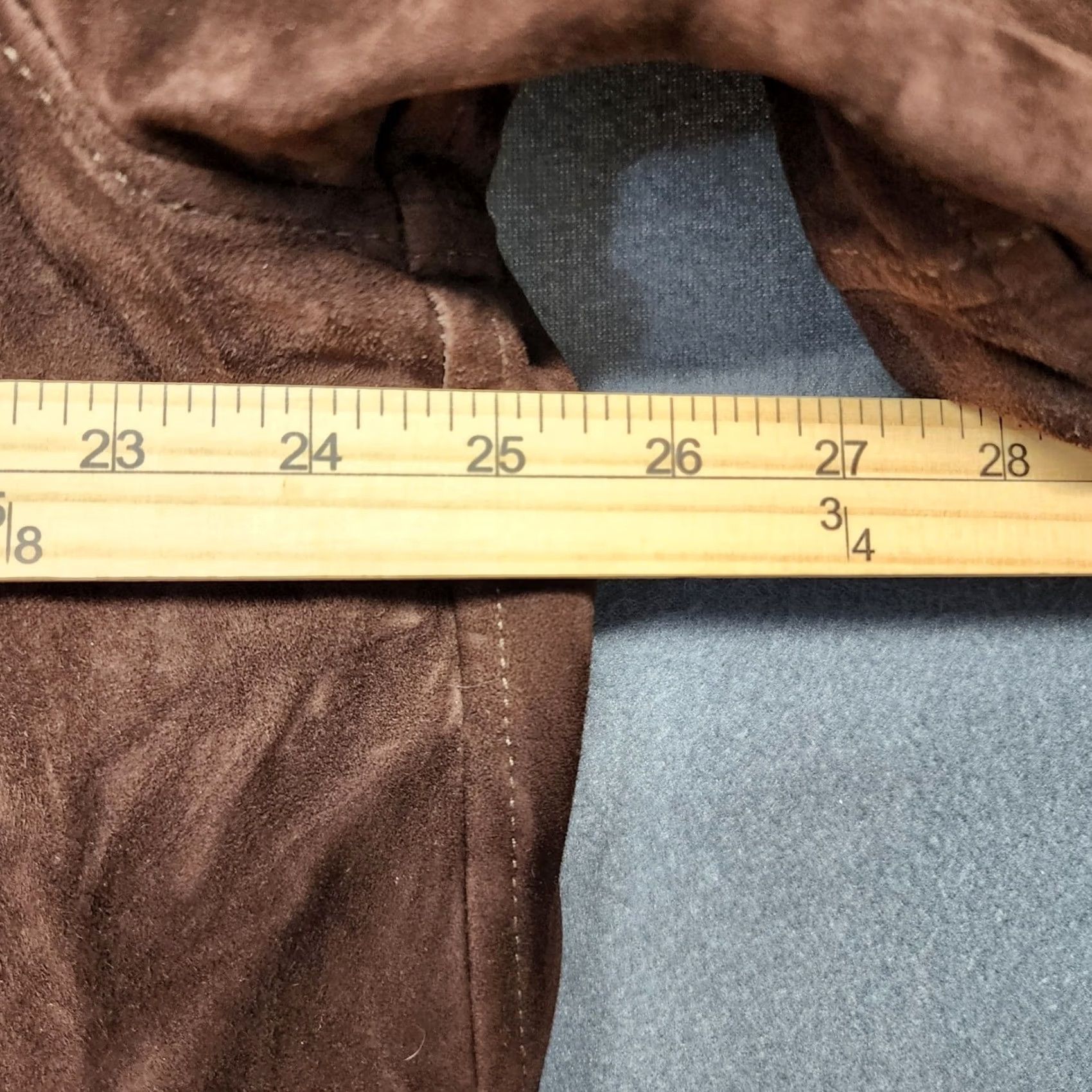 Vintage VINTAGE Ponte Vecchio Suede Leather Jacket Coat Mens XL Reversible Italy Brown Overcoat Coat Mens XL Brown Italy Suede Leather Reversible Vintage Mens Size US XL / EU 56 / 4 - 5 Thumbnail