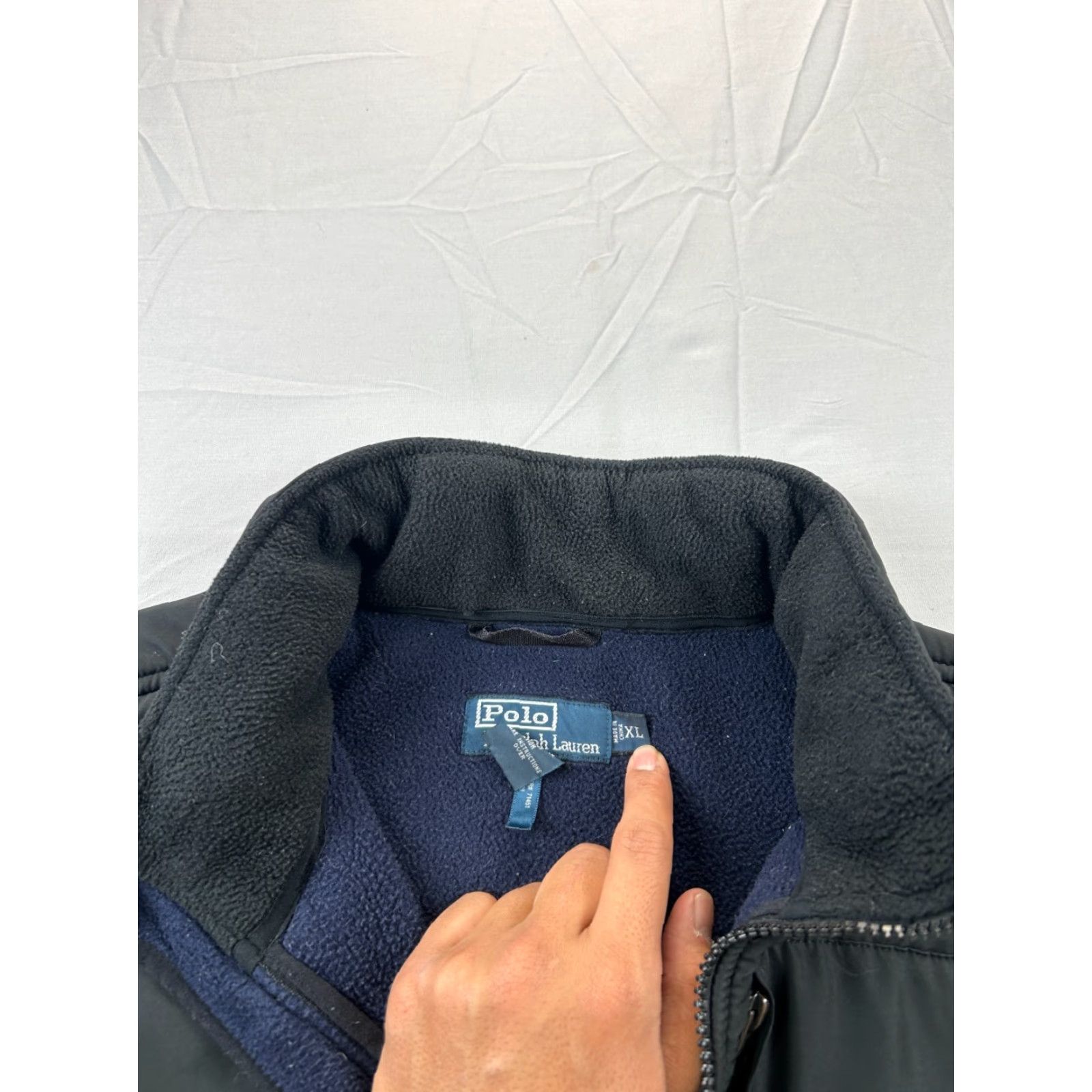 Polo Ralph Lauren Polo Ralph Lauren Fleece Jacket Mens XL Navy Full Zip Hooded Bomber Jacket Regular Fit Blue Zip Logo Size US XL / EU 56 / 4 - 7 Thumbnail