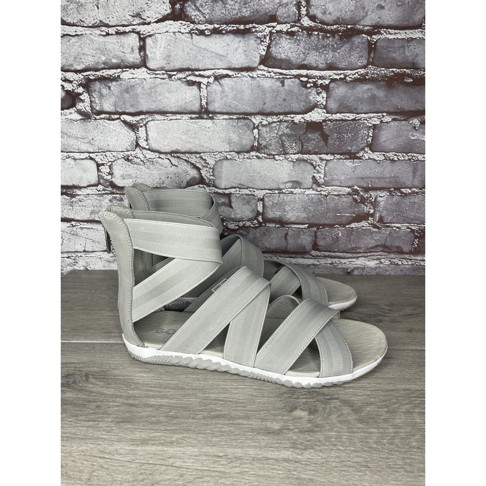SOREL Sorel Out ‘N About Plus Light Grey Textile Spandex Strap San Size US 12 / IT 42 - 17 Thumbnail