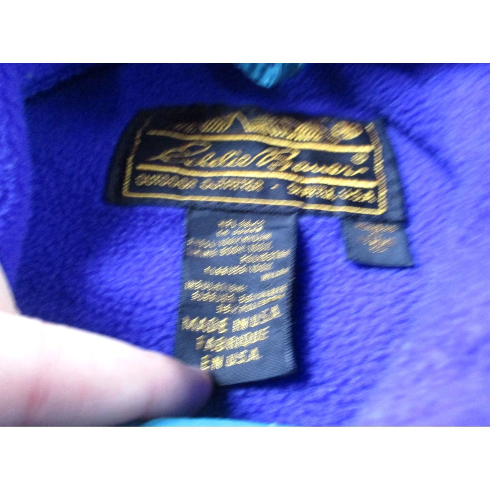 Eddie Bauer VINTAGE Eddie Bauer Jacket Womens XL Blue Puffer Fleece Lined Hiking Outdoors Size XL / US 12-14 / IT 48-50 - 6 Thumbnail