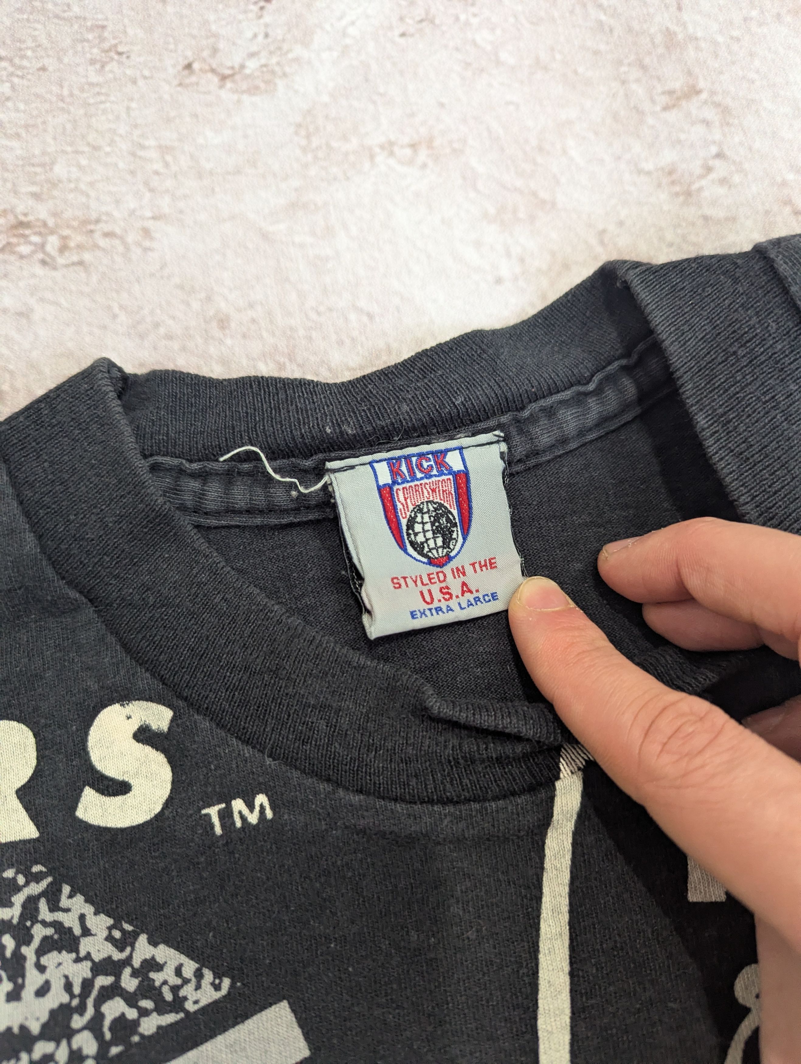 Vintage Los Angeles Raiders 1992 AOP Print Vintage 90s Boxy Rare Size US XL / EU 56 / 4 - 2 Thumbnail