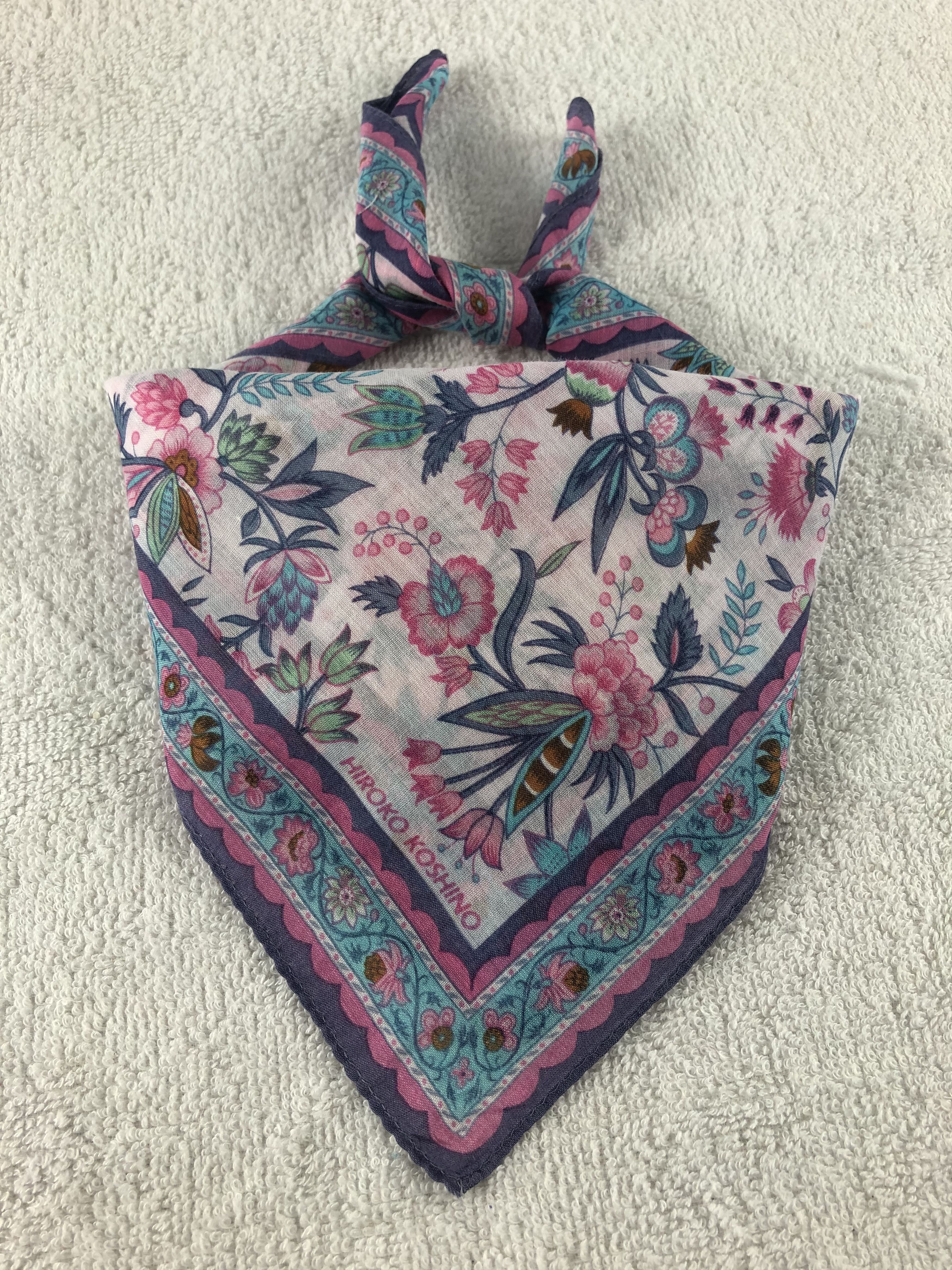 Hiroko Koshino Homme × Japanese Brand × Vintage Hiroko Koshino Handkerchief / Bandana / Neckerchief Size ONE SIZE - 1 Thumbnail