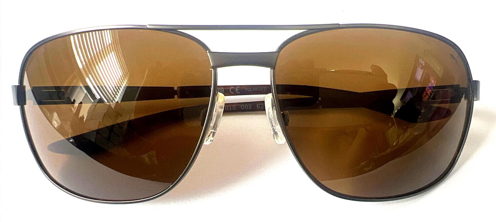 Puma Puma PU0101S 002 Blade Gray Square Sunglasses 62-15 135 New Size ONE SIZE - 2 Thumbnail