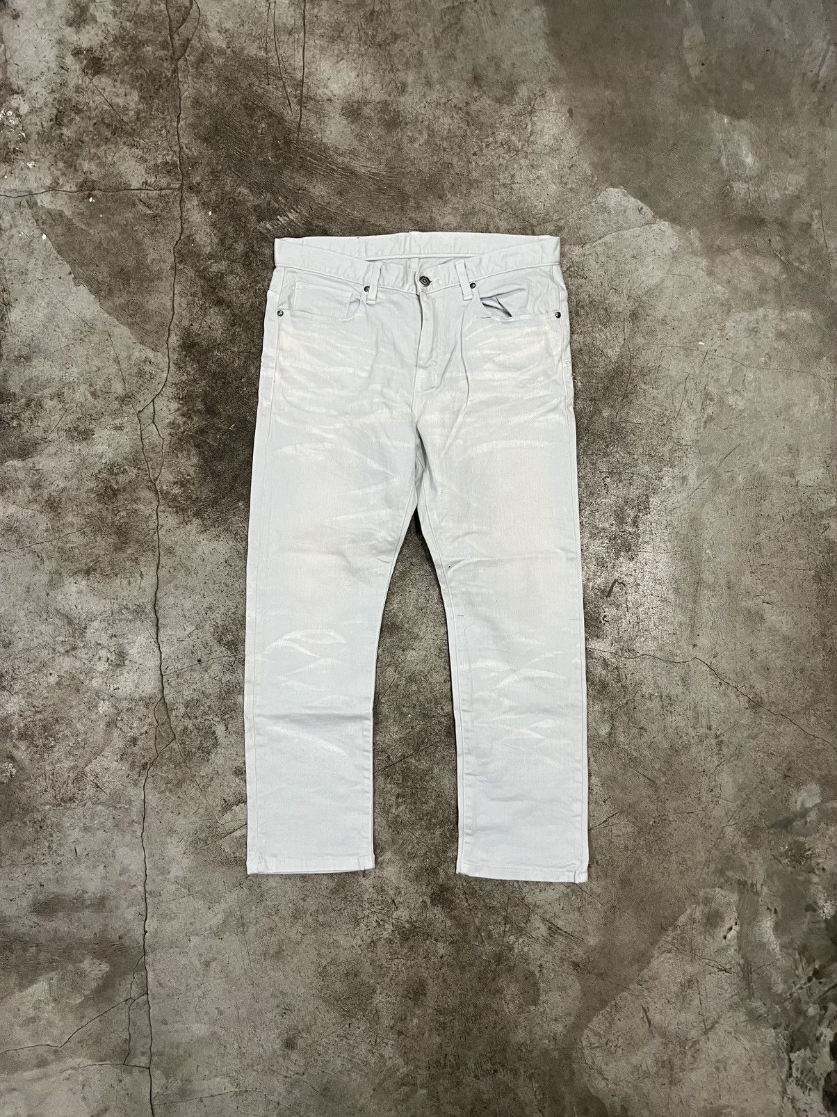 Tornado Mart Tornado Mart Clawmark White Denim Jeans Size US 34 / EU 50 - 1 Thumbnail