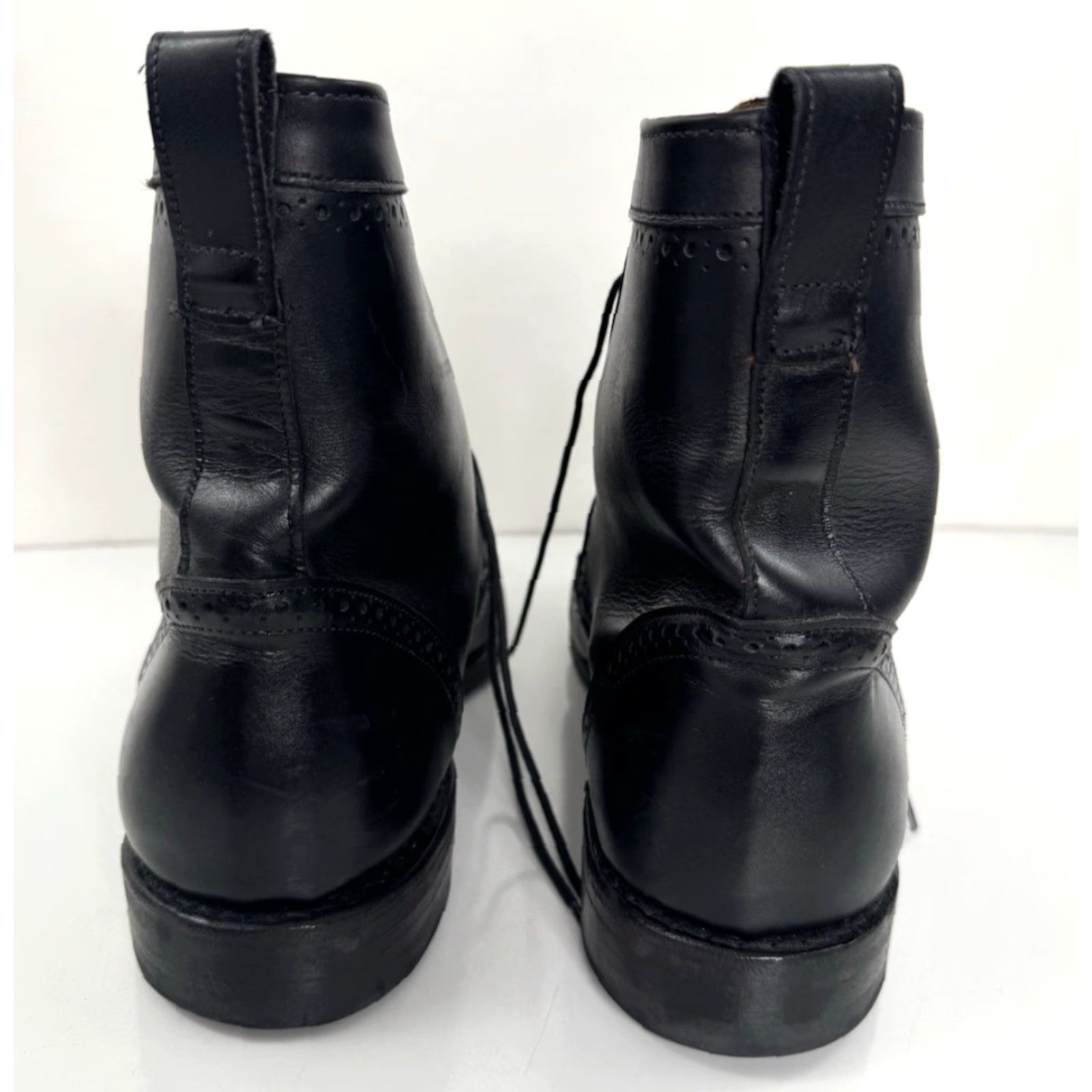 Allen Edmonds Allen Edmonds / Dalton - Wingtip Mens Boots 12 Black Leather Ankle Boot EXCELLENT Mens Boots Size US 12 / EU 45 - 3 Thumbnail