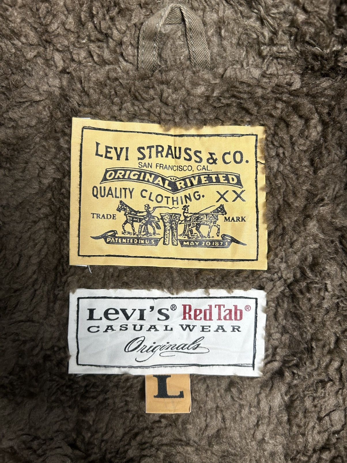 Levi's × Levi's Made & Crafted × Levi's Vintage Clothing LEVI’s RED TAB FLEECE LINING MULTI POCKET COTTON JACKET Size US L / EU 52-54 / 3 - 6 Thumbnail