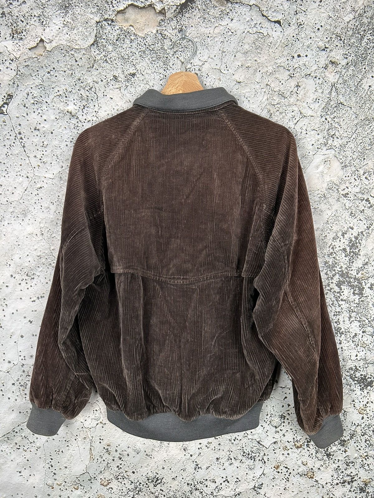 Burberry Vintage Burberrys 90s Corduroy Brown Bomber Jacket Rare Size US M / EU 48-50 / 2 - 6 Thumbnail