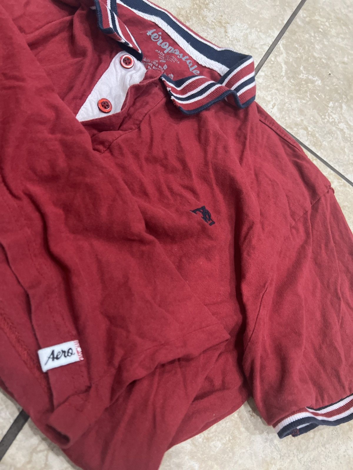 Aeropostale Vintage aero Polo 🩶 Size US M / EU 48-50 / 2 - 1 Thumbnail