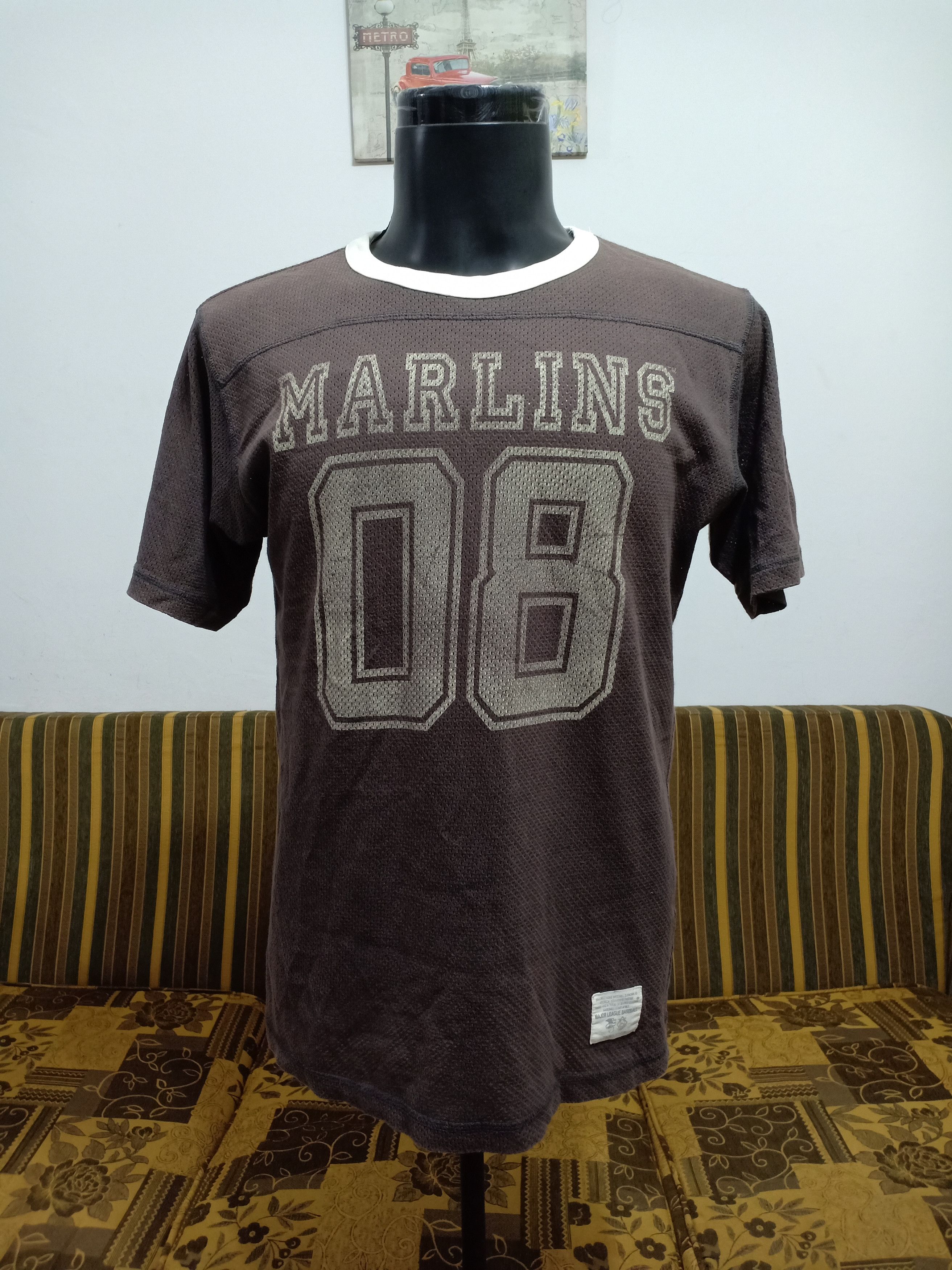 Uniqlo Uniqlo@2007 Vintage Style Marlins 08 Baseball Mesh Style Size US L / EU 52-54 / 3 - 2 Thumbnail