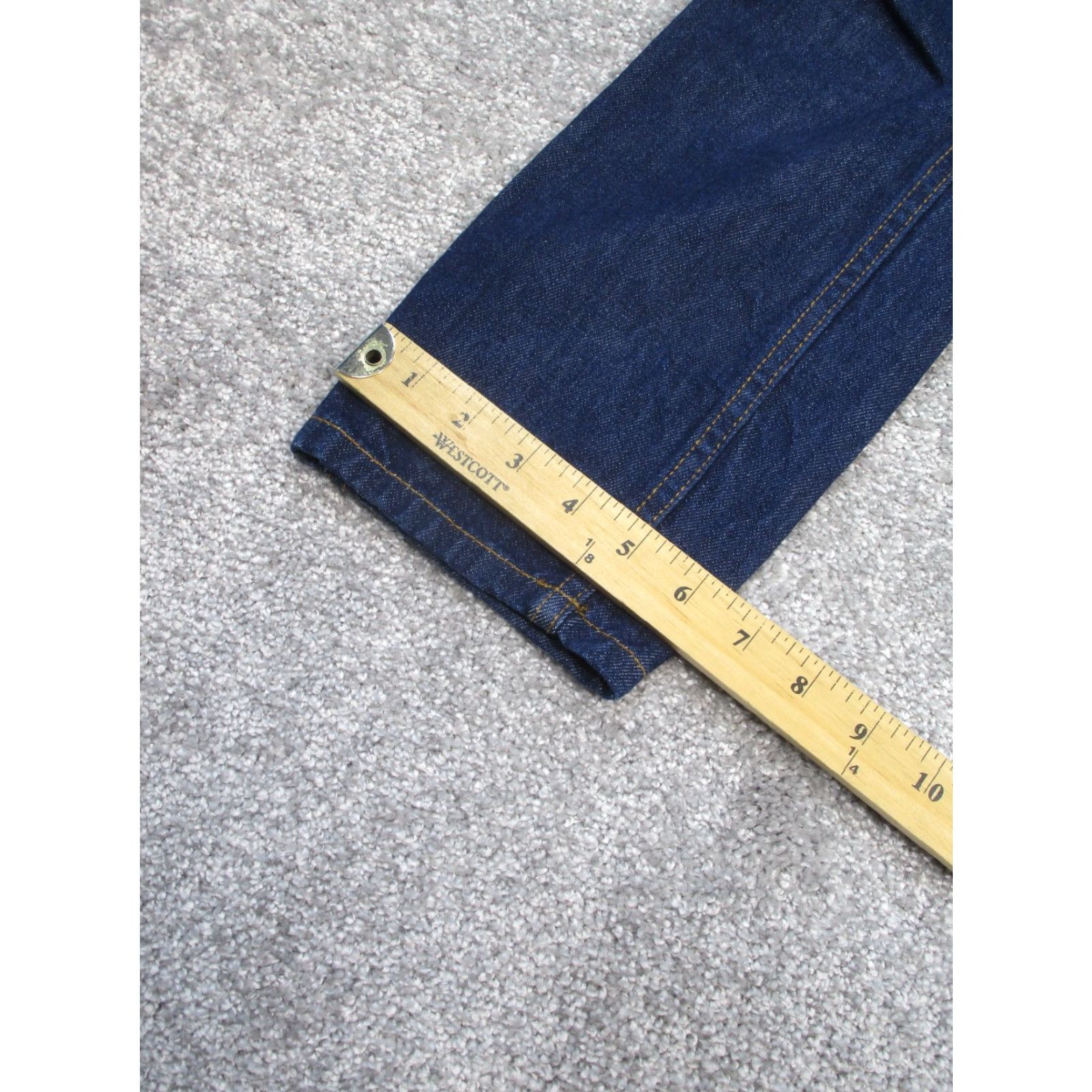 Vintage VINTAGE Sezane Jeans Womens 27 Dark Wash Denim Tapered Fit High Rise Button Fly 2010s Women's Size 27" / US 4 / IT 40 - 4 Thumbnail