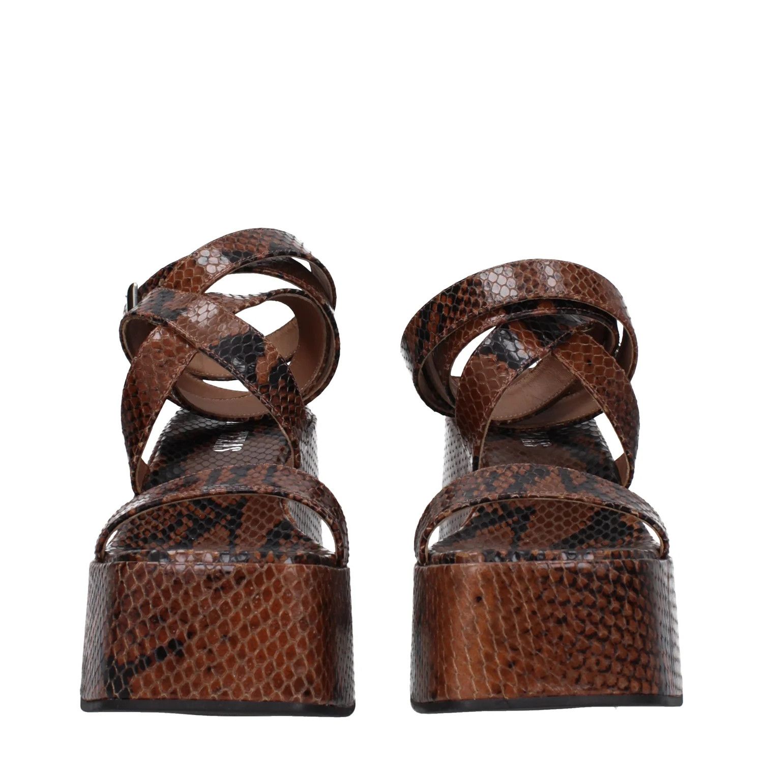 Paris Texas ob1o1e1124 Leather Wedges in Brown Size US 10 / IT 40 - 3 Thumbnail