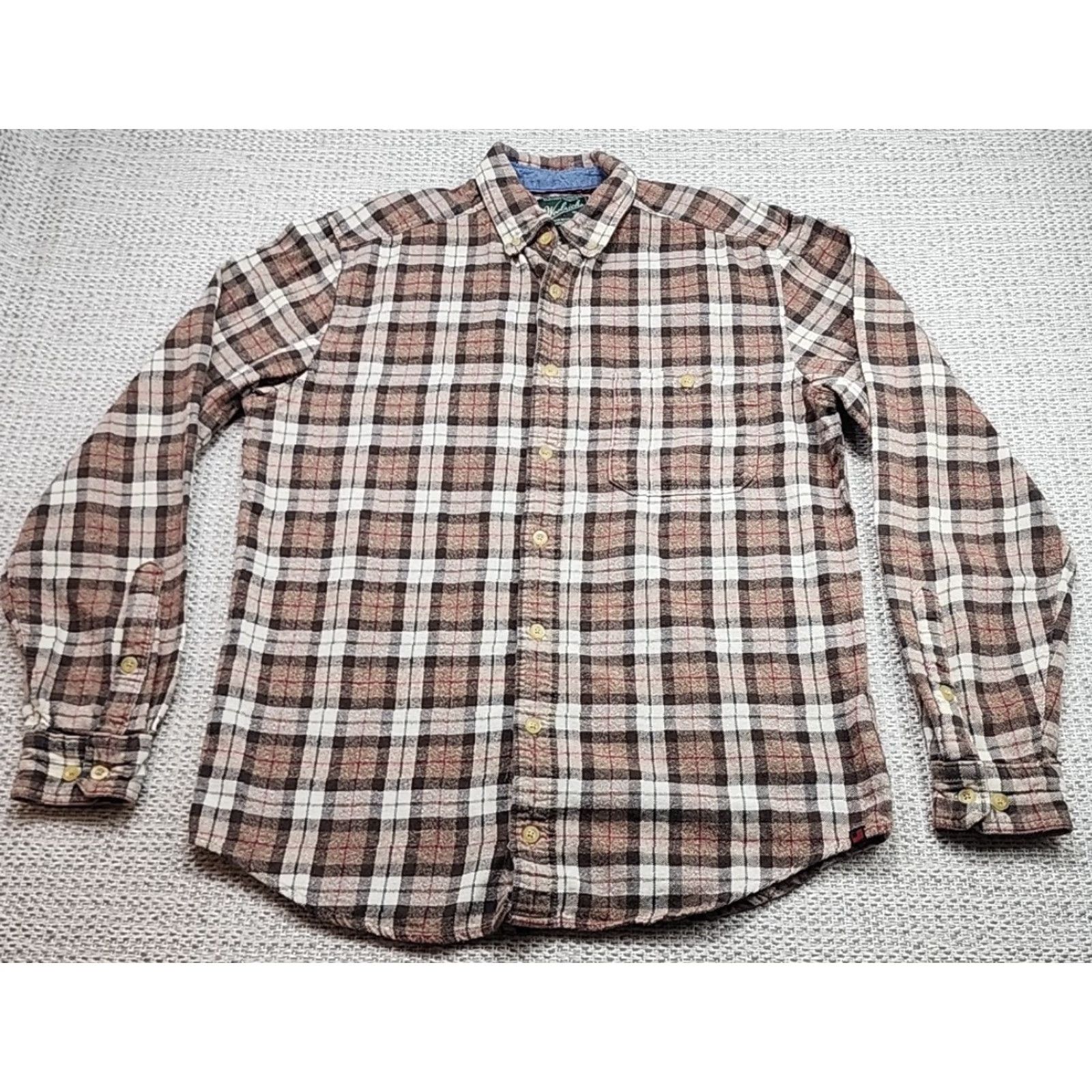 Vintage VINTAGE Woolrich Flannel Button-Up Shirt Jacket Mens M Long Plaid Cotton Y2K Hipster Size US M / EU 48-50 / 2 - 2 Thumbnail