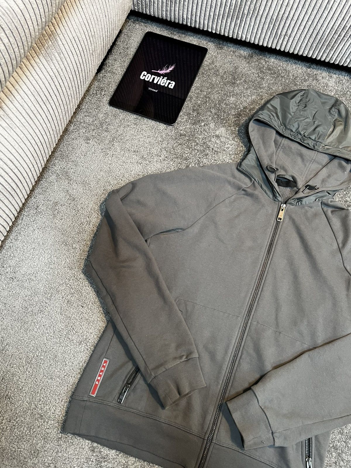 Prada Vintage Prada Milano zip-up Jacke Size US S / EU 44-46 / 1 - 3 Thumbnail