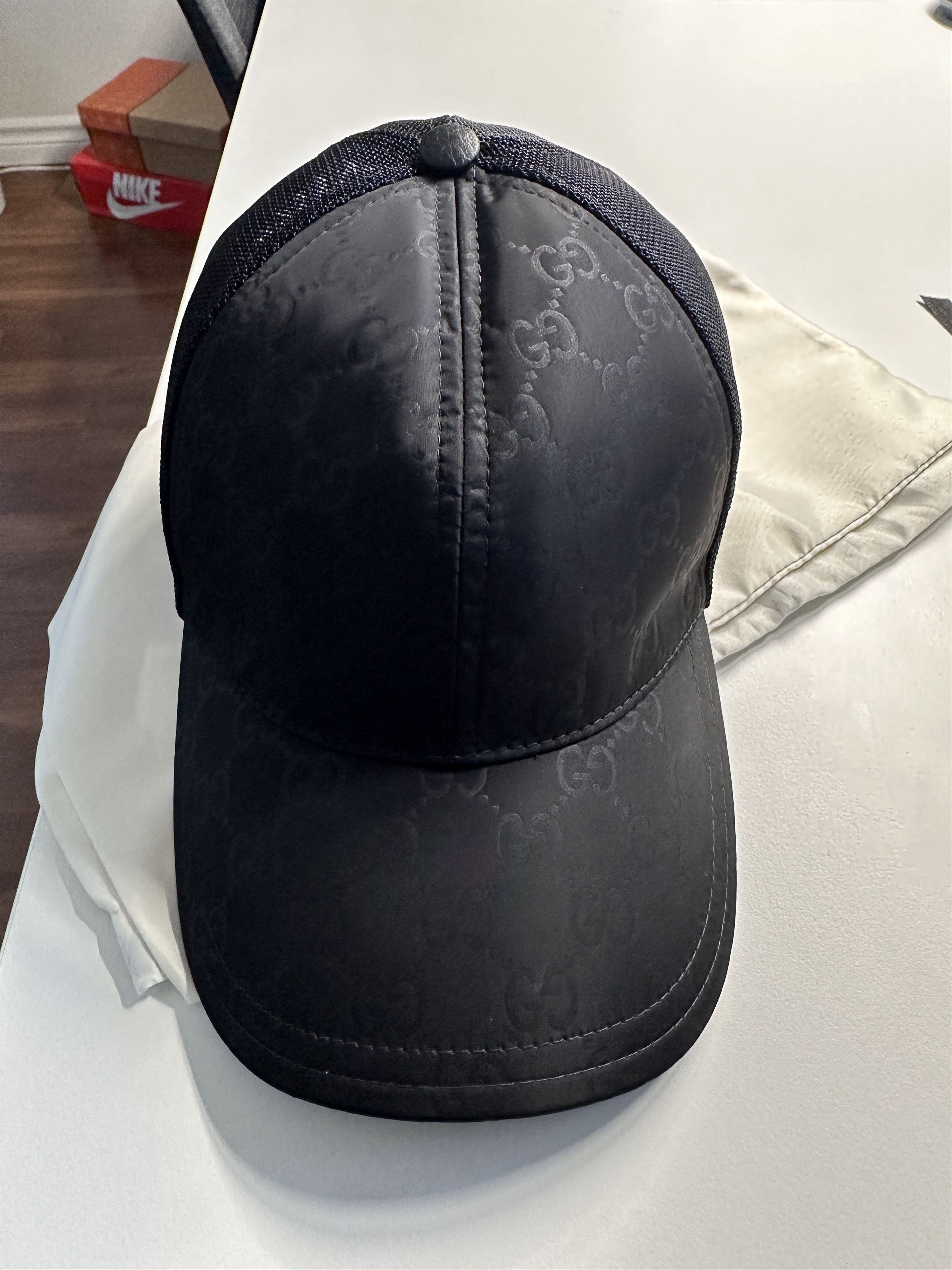 Gucci Gucci Monogram Nylon Trucker Mesh Baseball Hat Size ONE SIZE - 3 Thumbnail