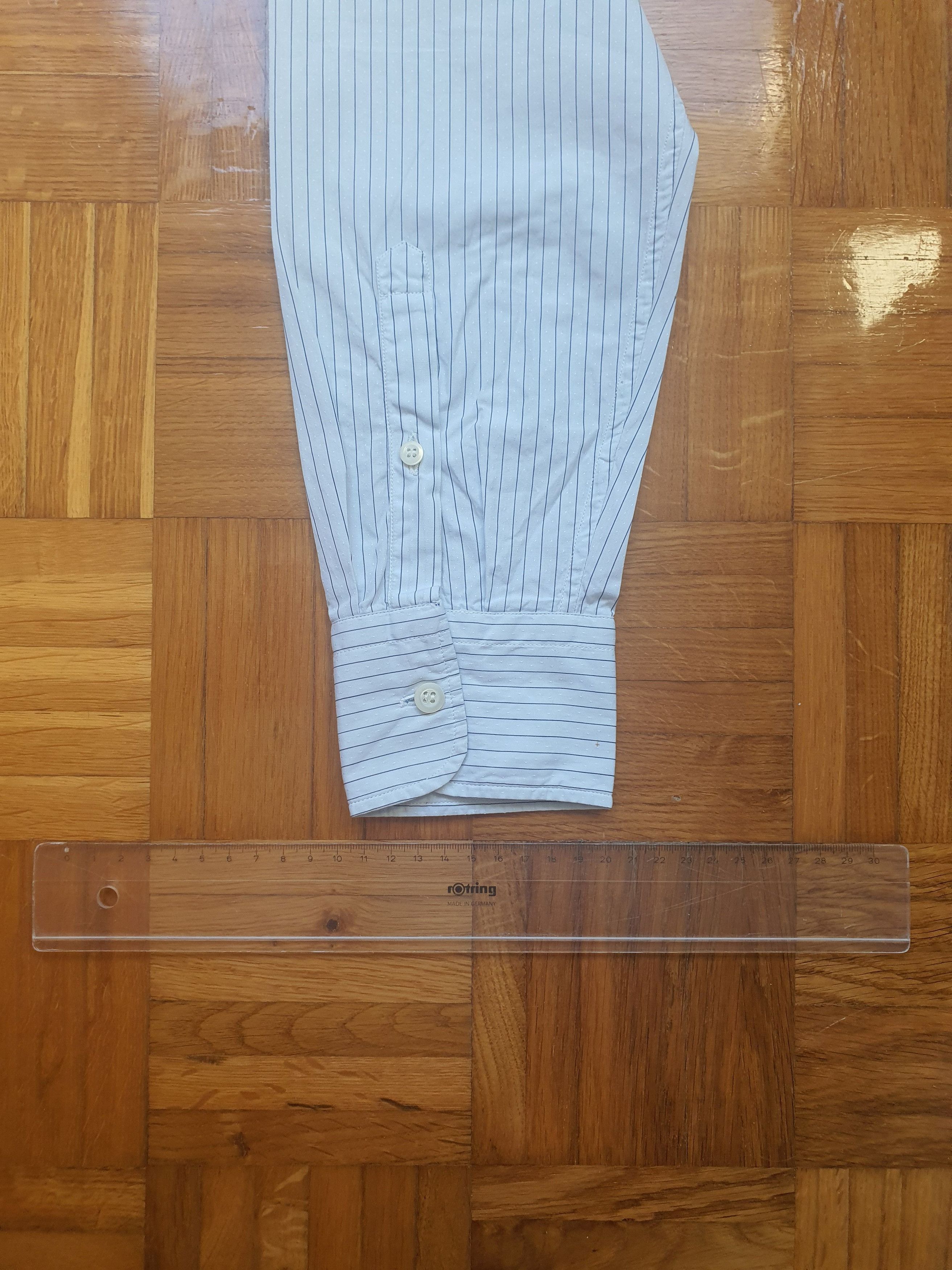 Prada Archival (2004) Dip-Dye Ombré Pinstripe Shirt - Sz 39, 15.5 Size US M / EU 48-50 / 2 - 8 Thumbnail
