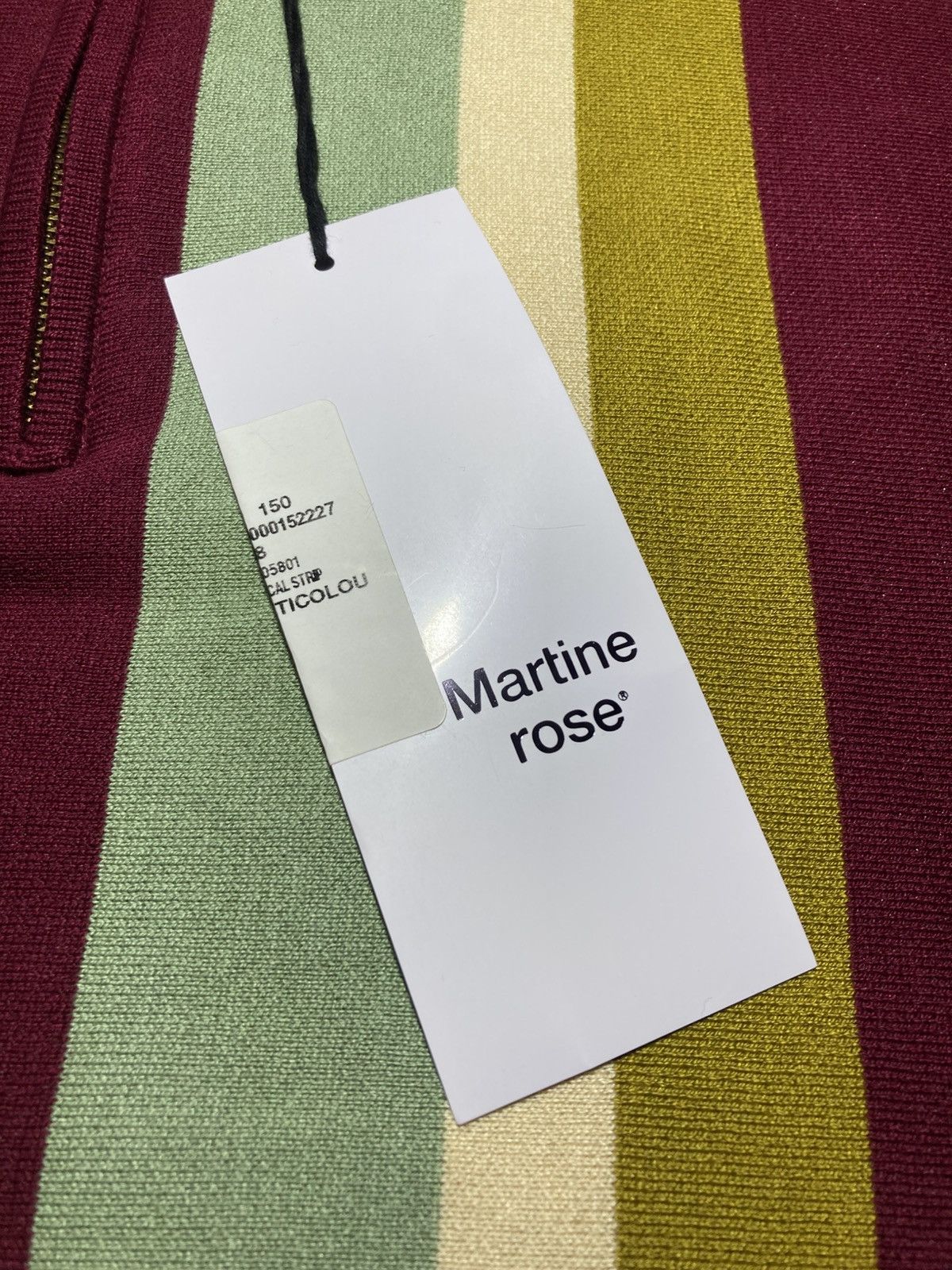 Martine Rose New AW24 Martine Rose Same Logo Silk Blend Zip Knit Polo MR Size US M / EU 48-50 / 2 - 4 Thumbnail