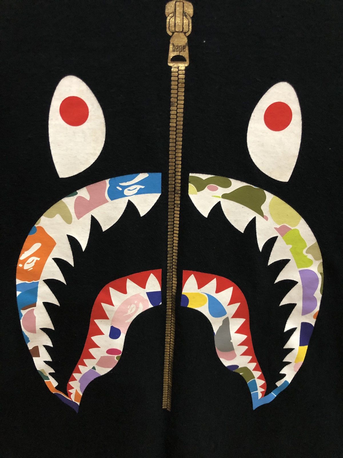 Bape Multi Camo Shark Tee Size US L / EU 52-54 / 3 - 3 Thumbnail