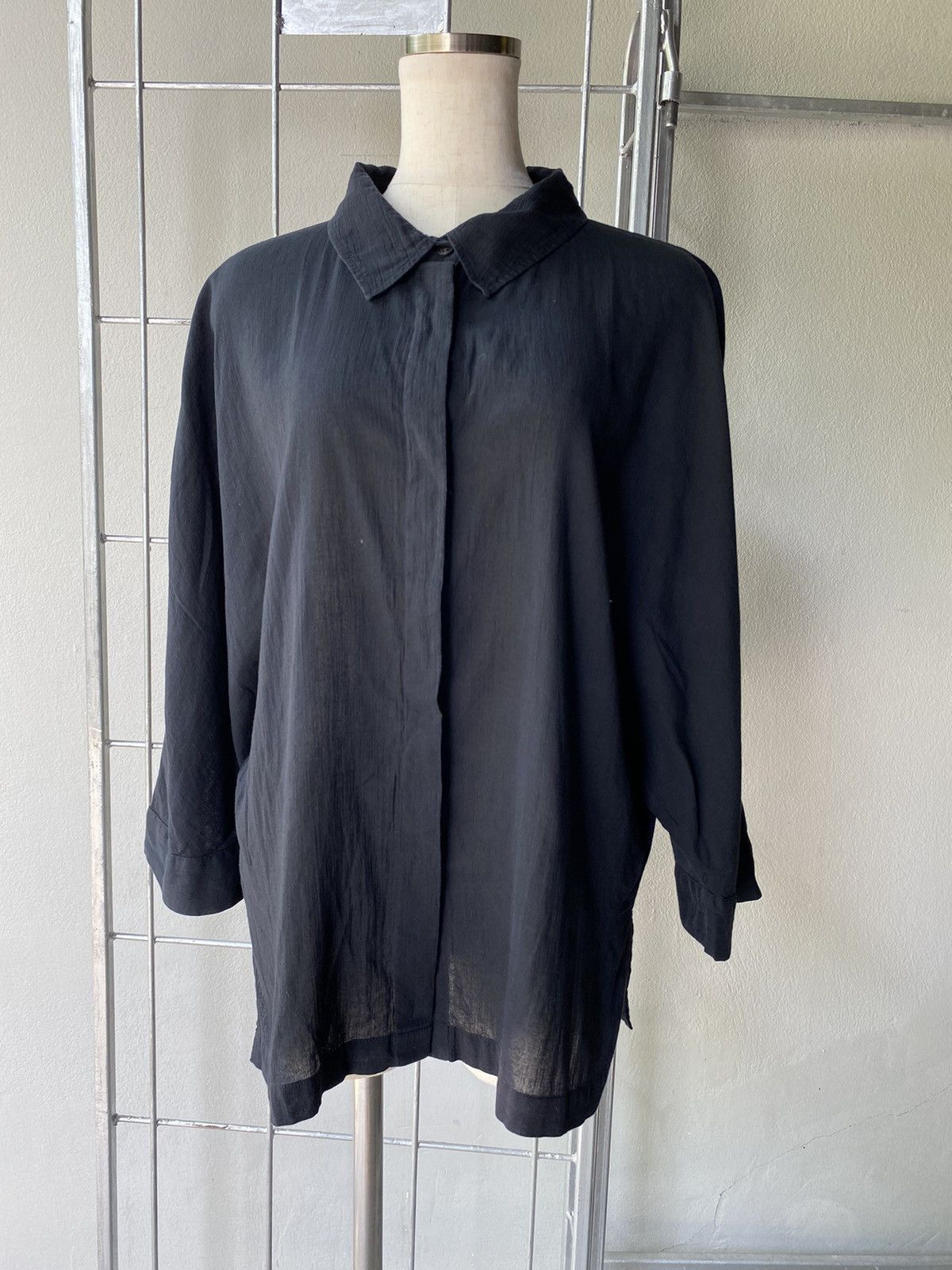 10 Corso Como × Damir Doma 10 Corso Como X Damir Doma Black Button-Up Shirt Size S / US 4 / IT 40 - 3 Thumbnail
