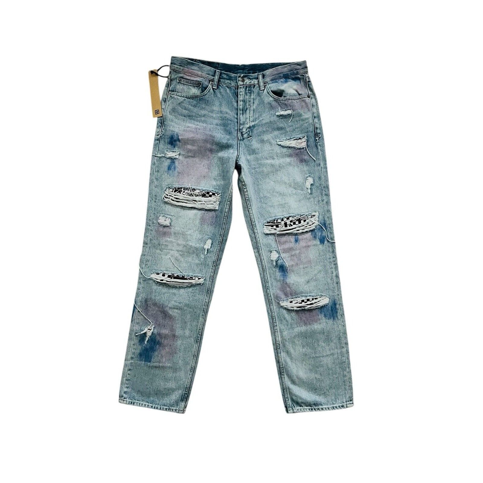 Ksubi Ksubi Jeans Mens Anti K++ Kolor Straight Blue Size 33/30 Size US 33 - 1 Thumbnail