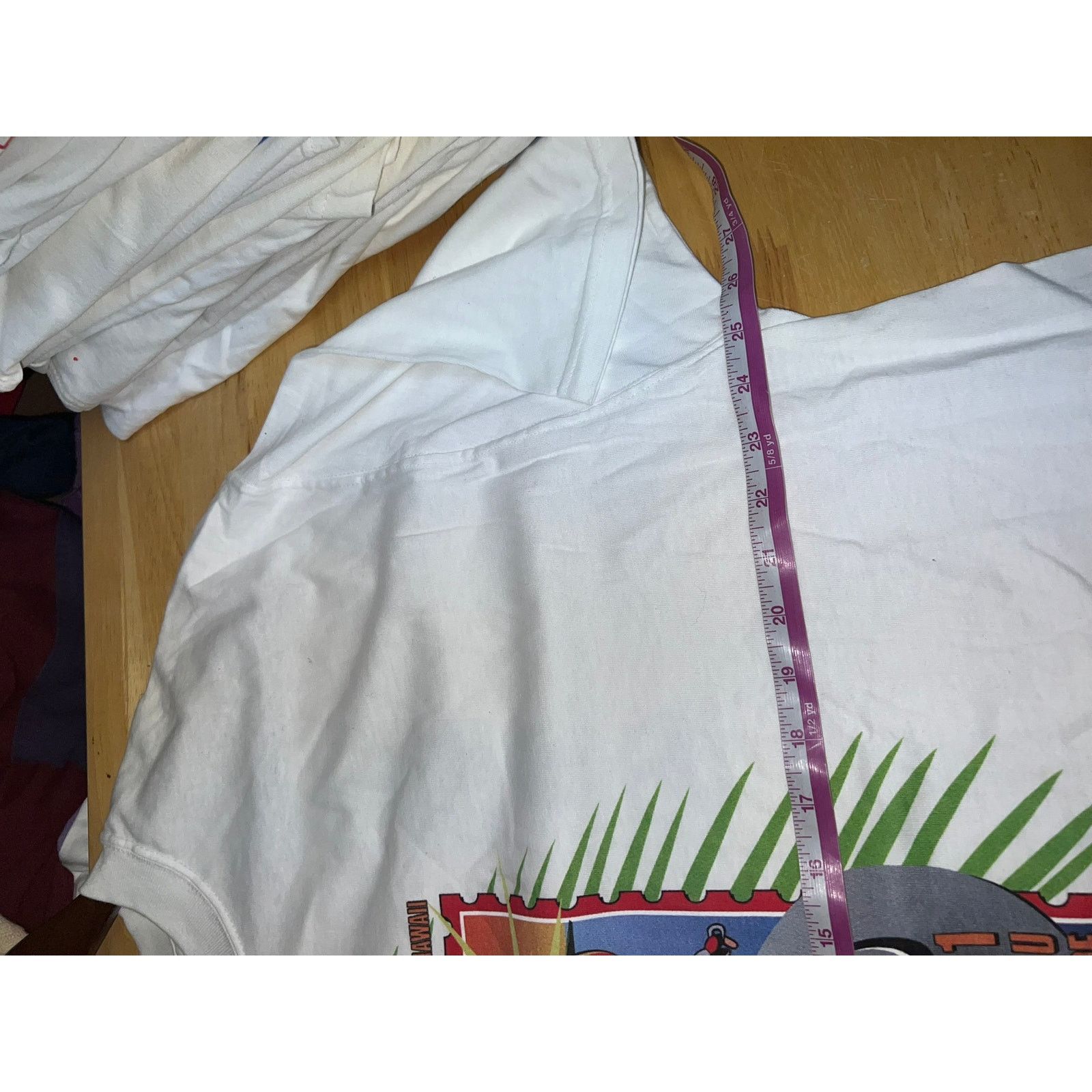 Fruit Of The Loom vintage Hawaii Biking Shirt Honolulu Ride Japan America 2XL Size US XXL / EU 58 / 5 - 8 Thumbnail
