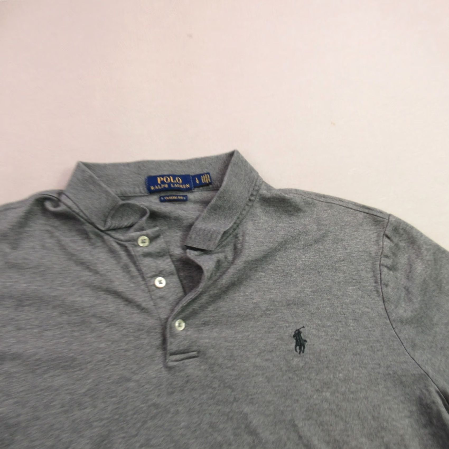 Polo Ralph Lauren Polo Ralph Lauren Shirt Mens Large Short Sleeve Lightweight Classic Fit Gray Size US L / EU 52-54 / 3 - 2 Thumbnail