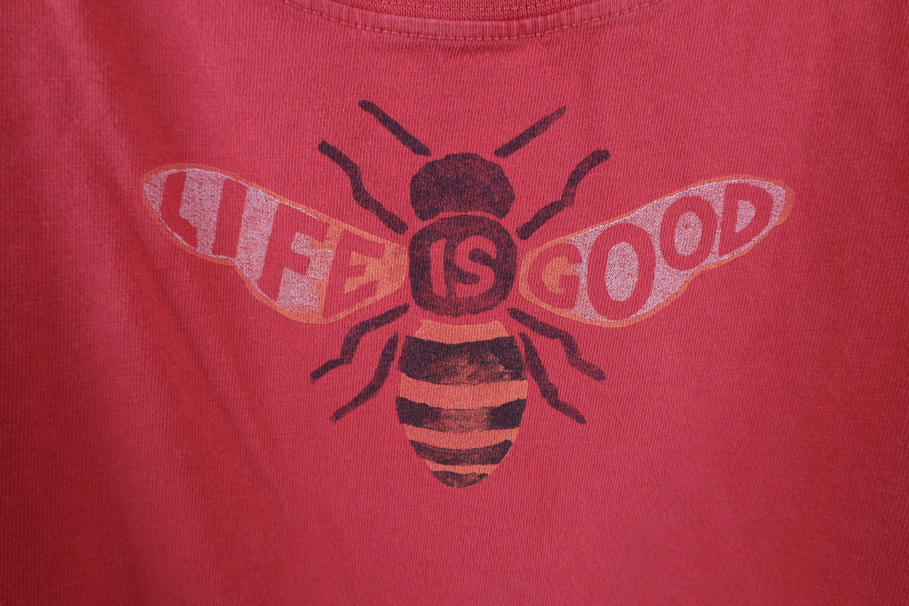 Life is Good × Vintage Life Is Good Spell Out Bumblebee Crusher Scoop Neck T-Shirt Size L / US 10 / IT 46 - 4 Thumbnail