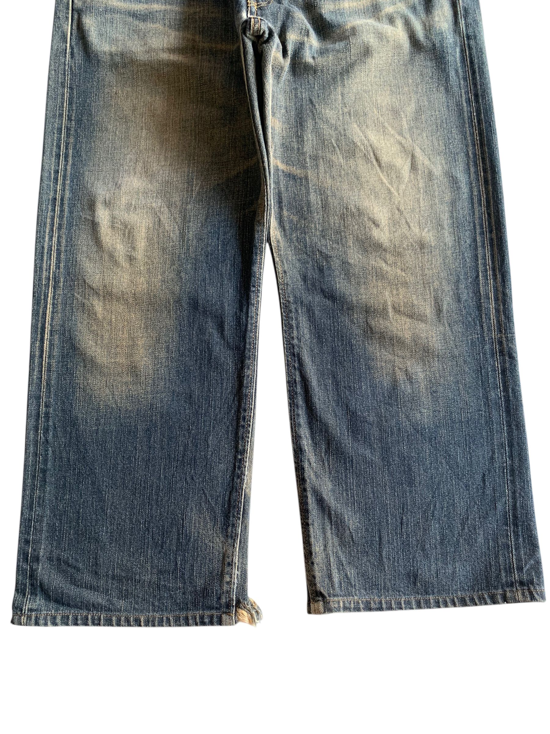 Edwin VINTAGE EDWIN 505Z BAGGY SELVEDGE RUSTY DISTRESSED DENIM Size US 36 / EU 52 - 8 Thumbnail