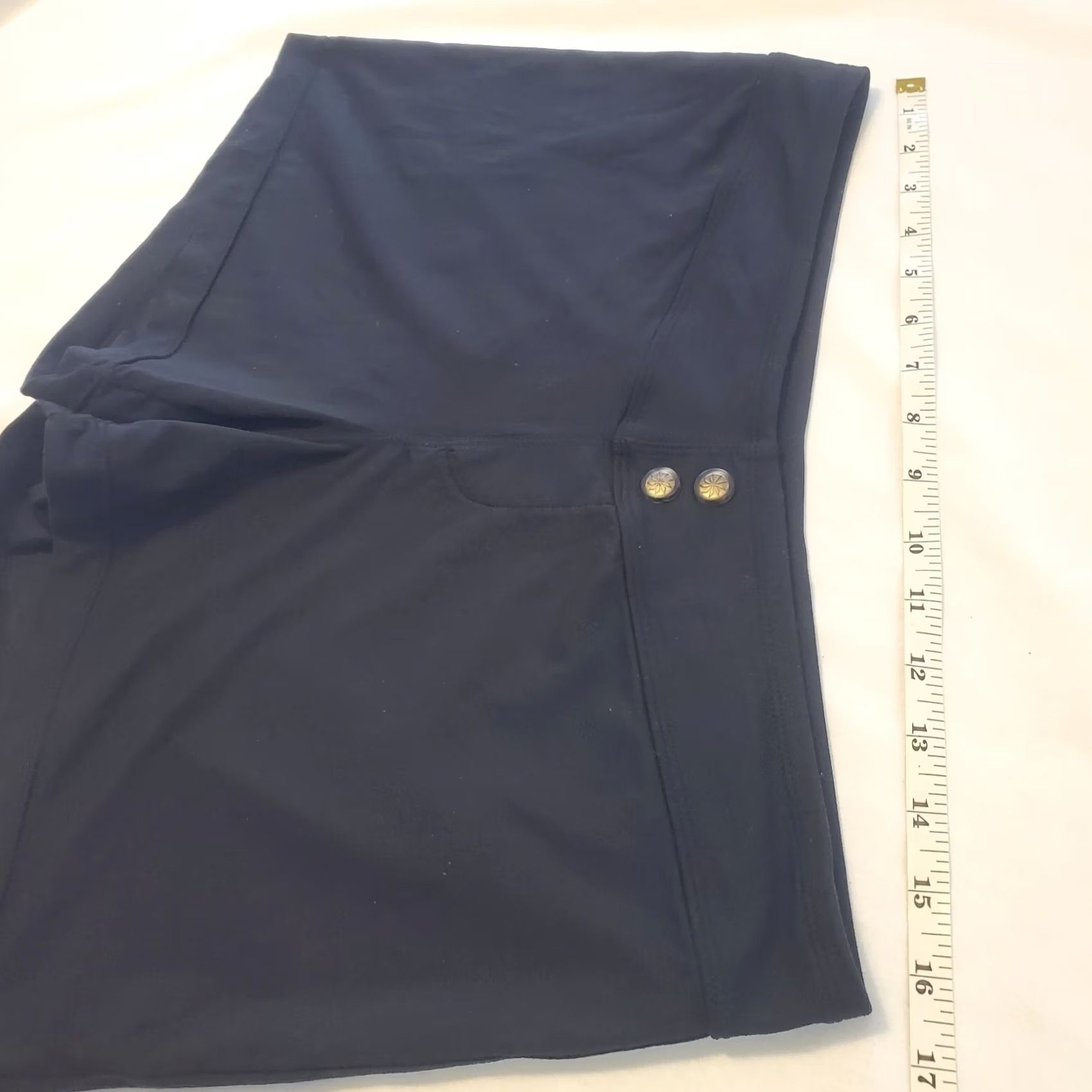 Athleta Athleta Shorts Womens XL Black Sport Yoga Bike Faux Button Size 40" / US 18 - 7 Thumbnail