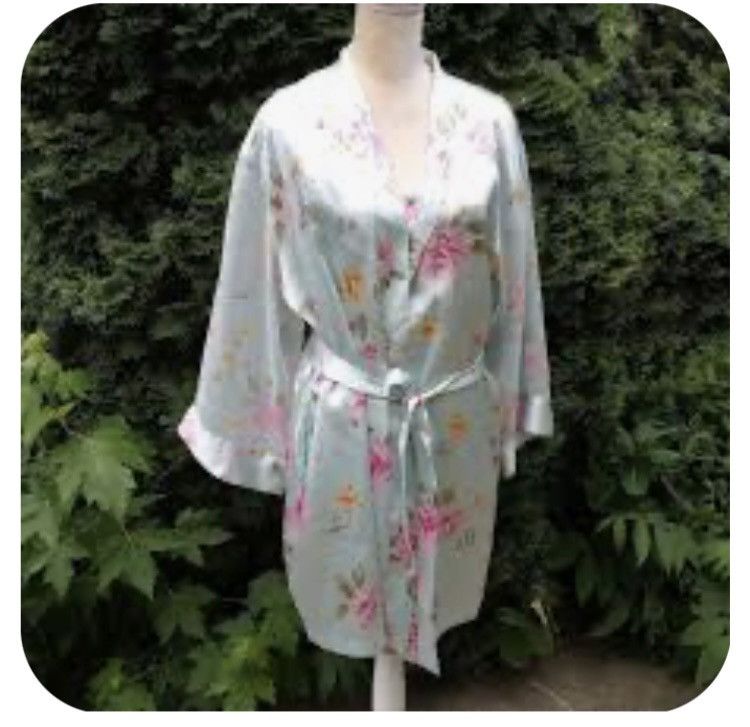 Oscar De La Renta Vintage Oscar de la Renta Garden Party Floral Robe Size XL / US 12-14 / IT 48-50 - 7 Thumbnail