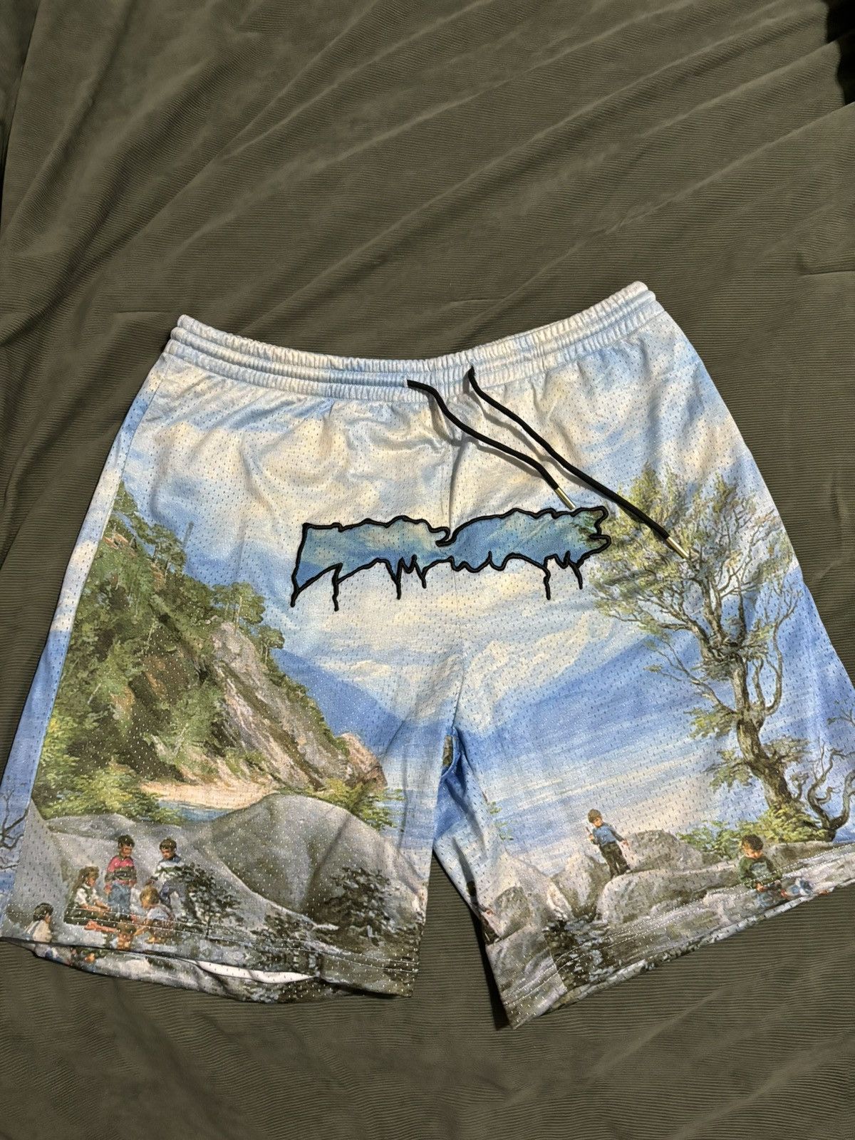 image of Fucking Awesome Fa Art Shorts Embroidered in White, Men's (Size 40)