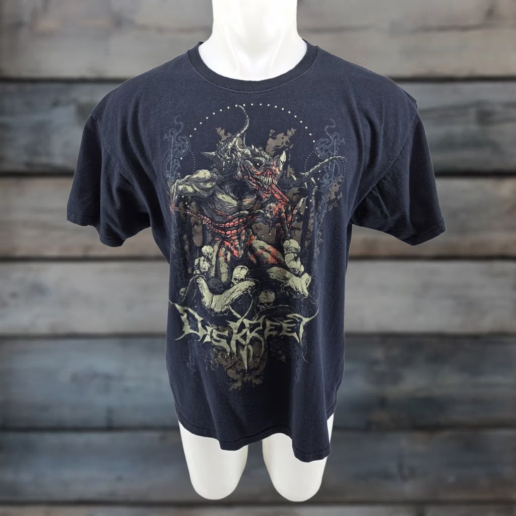 Fruit Of The Loom DISKREET Band T Shirt XL Large Black Mens Short Sleeve T-Shirt Band XL Size US XL / EU 56 / 4 - 1 Thumbnail
