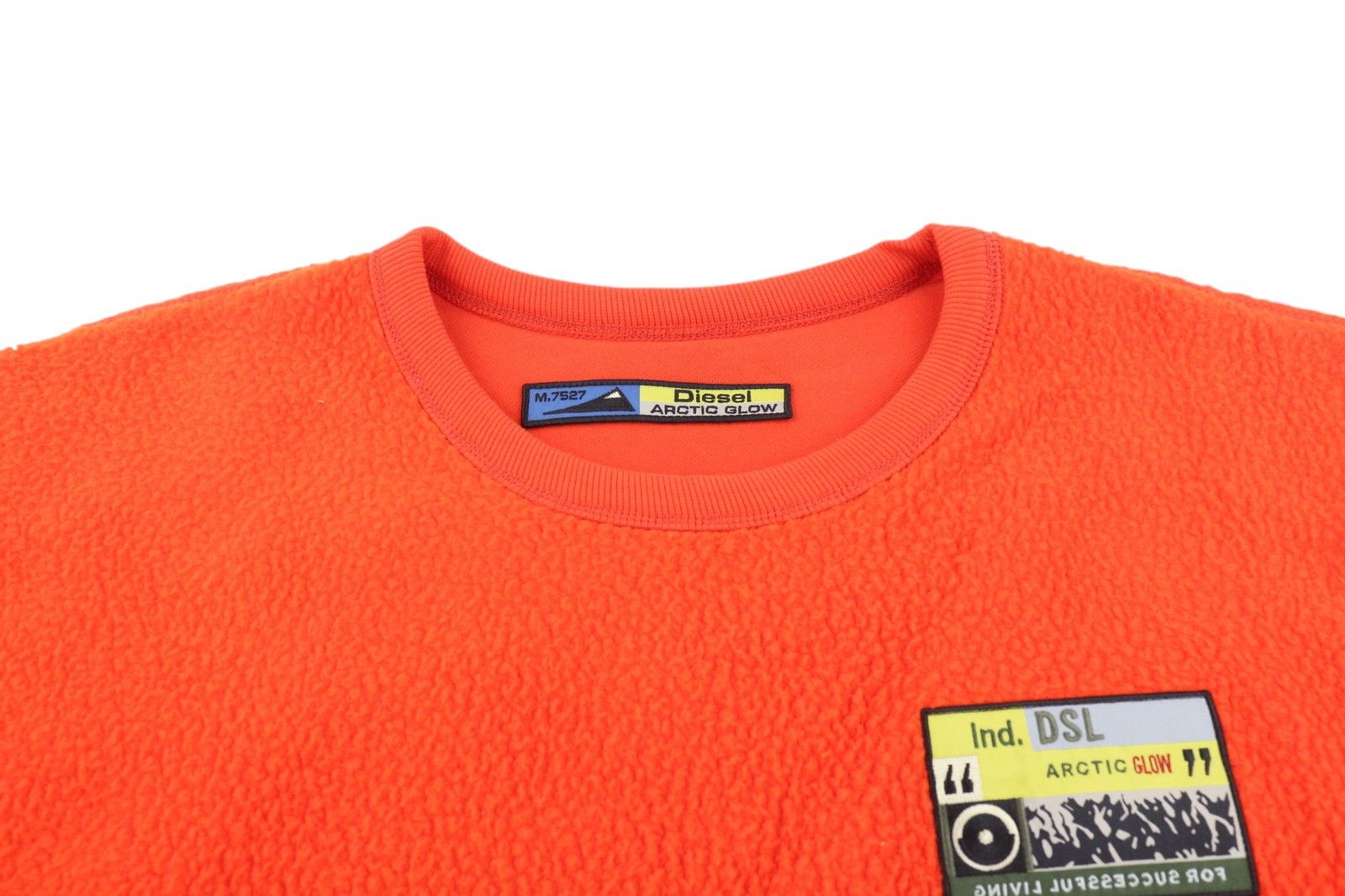 Diesel S-MAST-REV M Orange Front Logo Sweatshirt 41010 Size US M / EU 48-50 / 2 - 4 Thumbnail