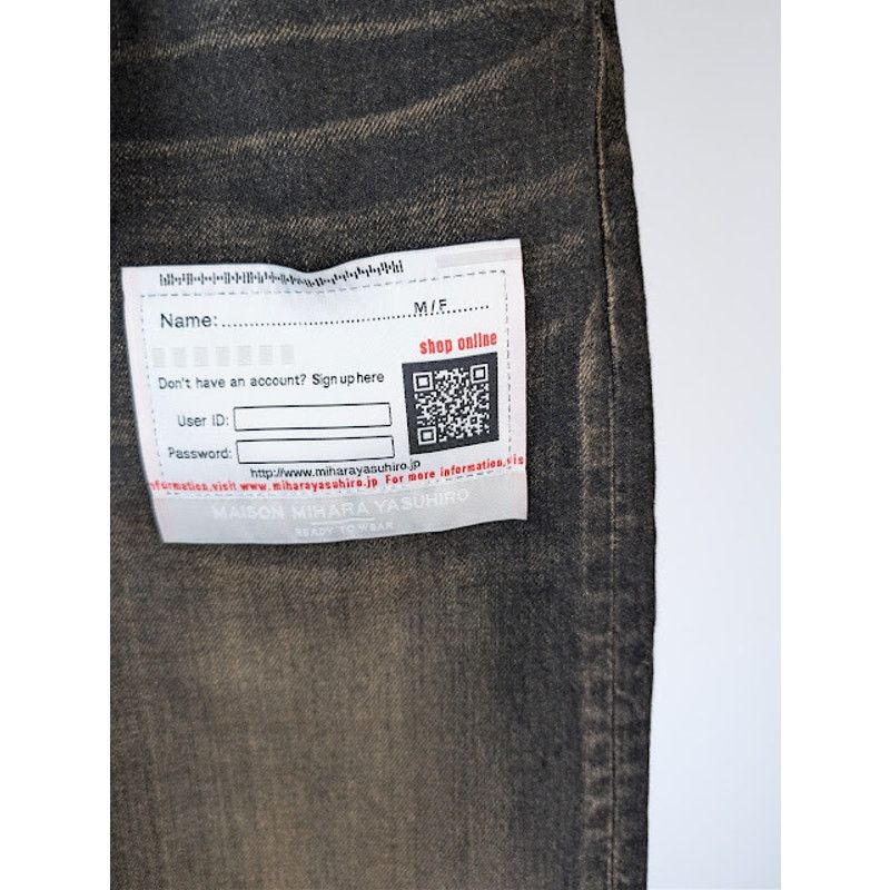 Maison MIHARA YASUHIRO o1rshd1 Amateur Sewn Wide Denim Jeans in Black Size US 32 / EU 48 - 8 Thumbnail