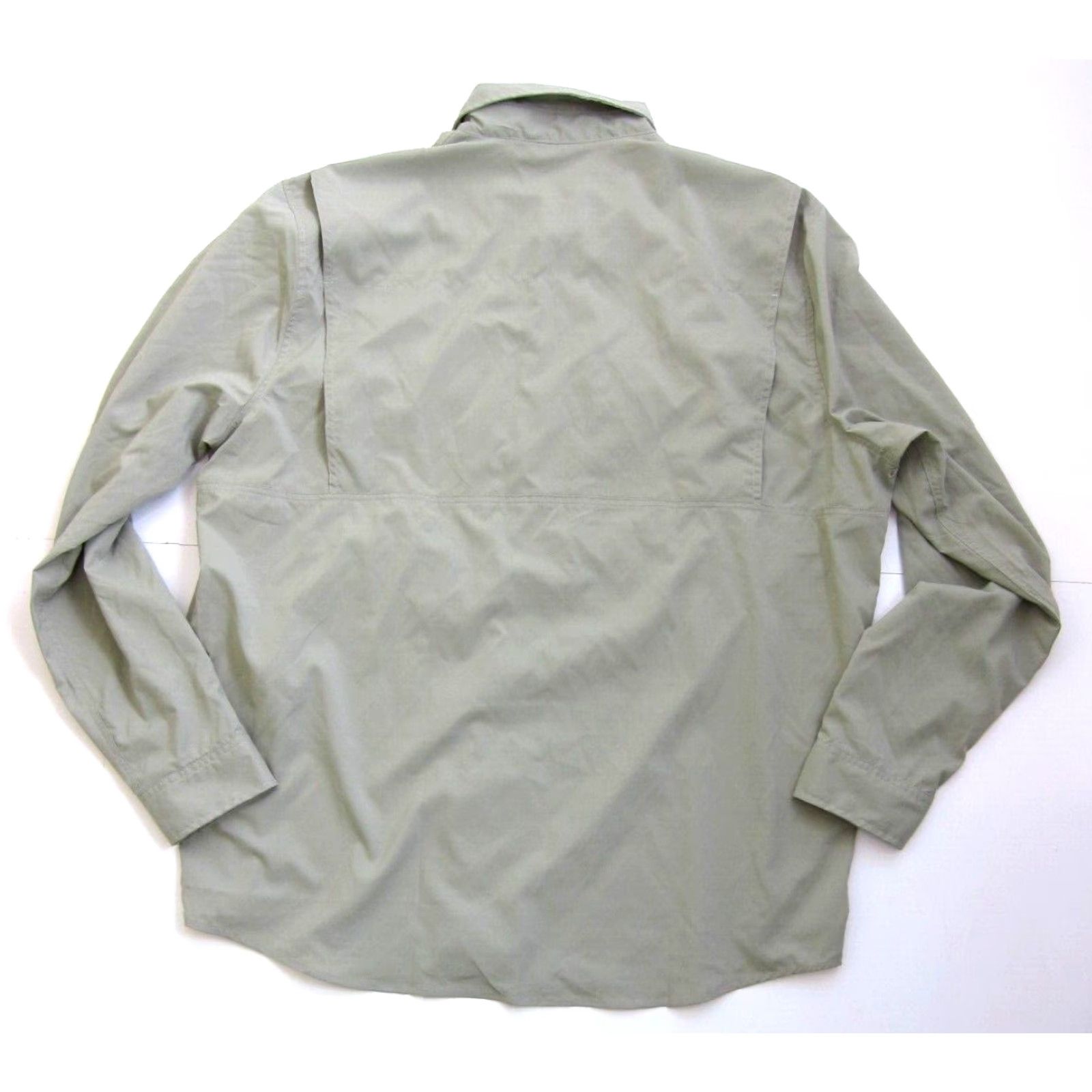 Vintage L.L. Bean Nylon Stretch Green Zip Pocket Button Down Long Sleeve Pack Shirt XXL Size US XXL / EU 58 / 5 - 2 Thumbnail