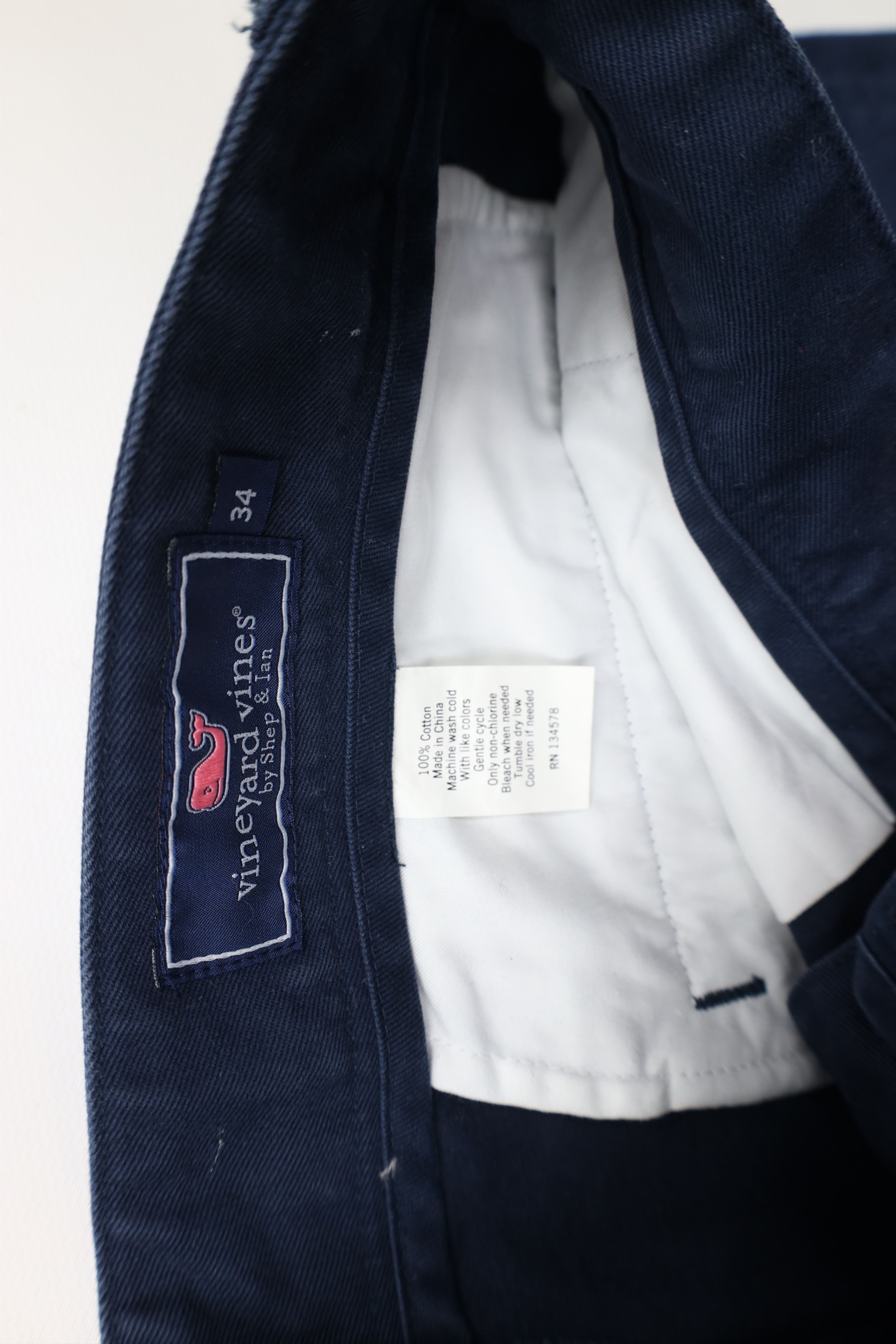 Vineyard Vines × Vintage Vineyard Vines Club Chino Golf Shorts Navy Blue Cotton Size US 34 / EU 50 - 7 Thumbnail