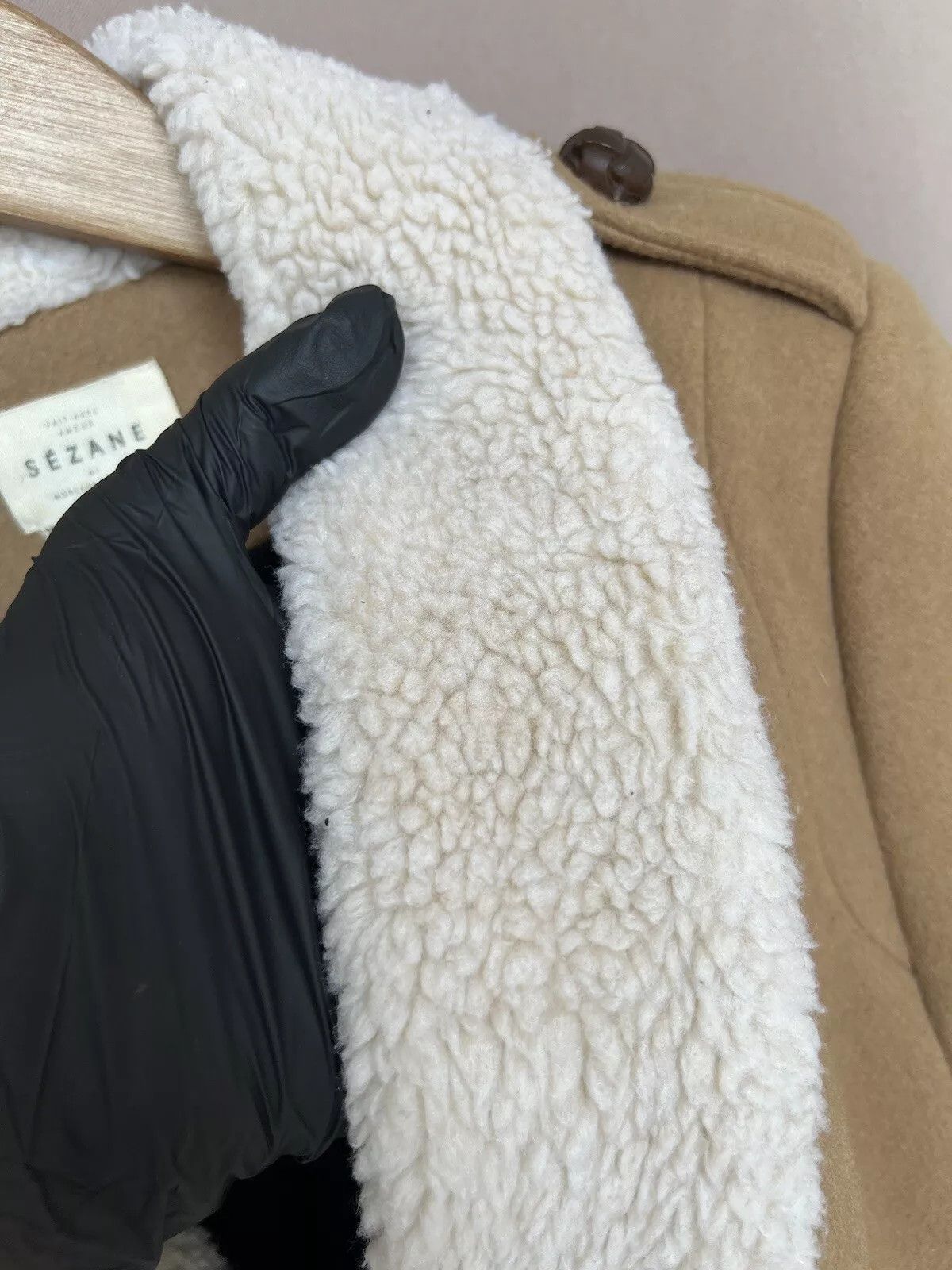 Sezane Sezane Wool Coat Teddy Collar Womens Size S Button Jacket Size S / US 4 / IT 40 - 13 Thumbnail