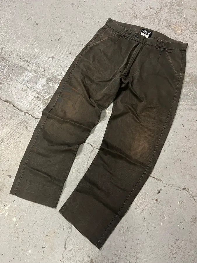 Dolce & Gabbana × Vintage 2000s Dolce & Gabbana Brown Faded Cozy Large Pants Size US 33 - 5 Thumbnail