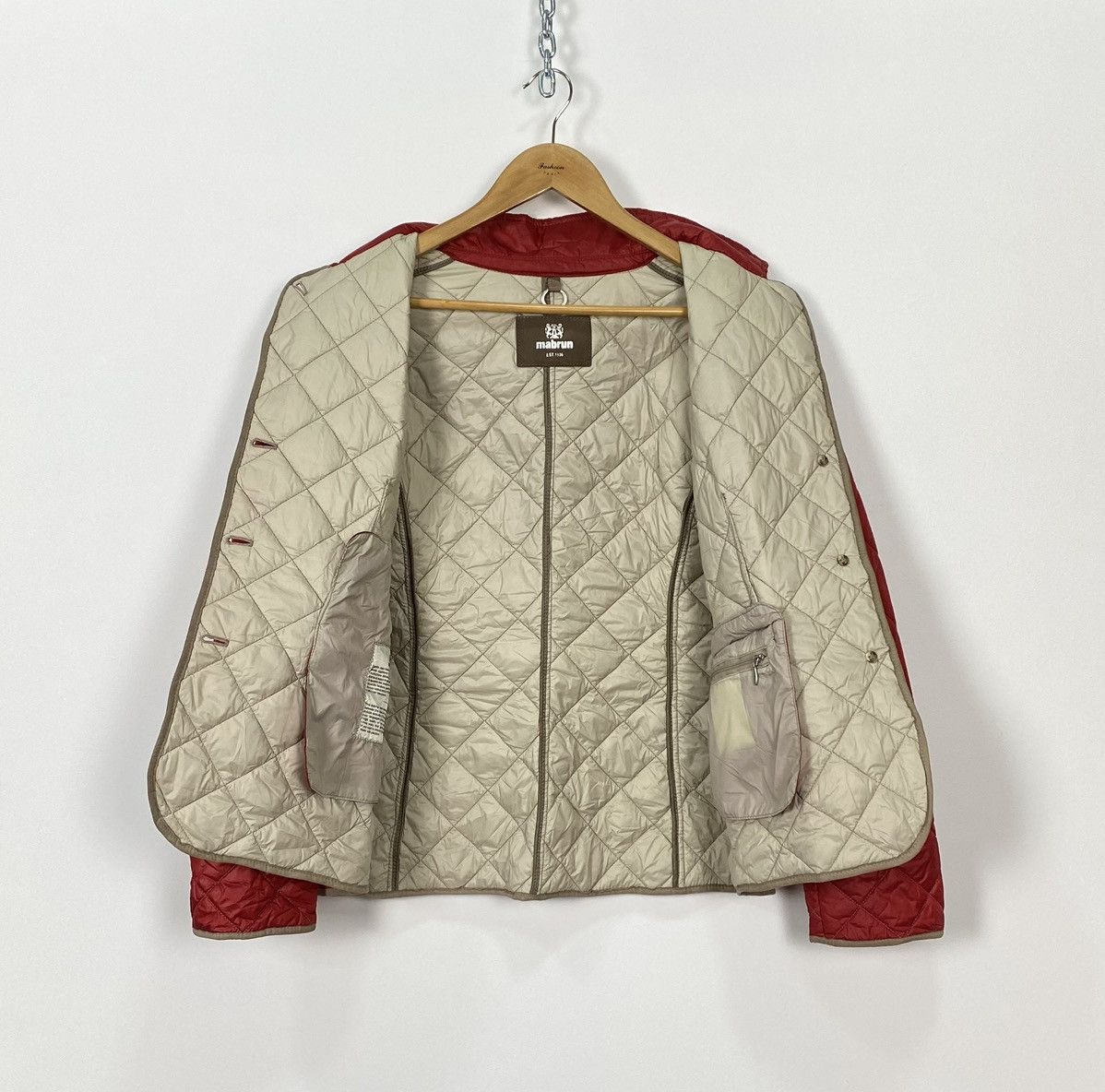Other Mabrun Quilted Light Buttons Jacket Luxury Casual Classic Size XL / US 12-14 / IT 48-50 - 6 Thumbnail