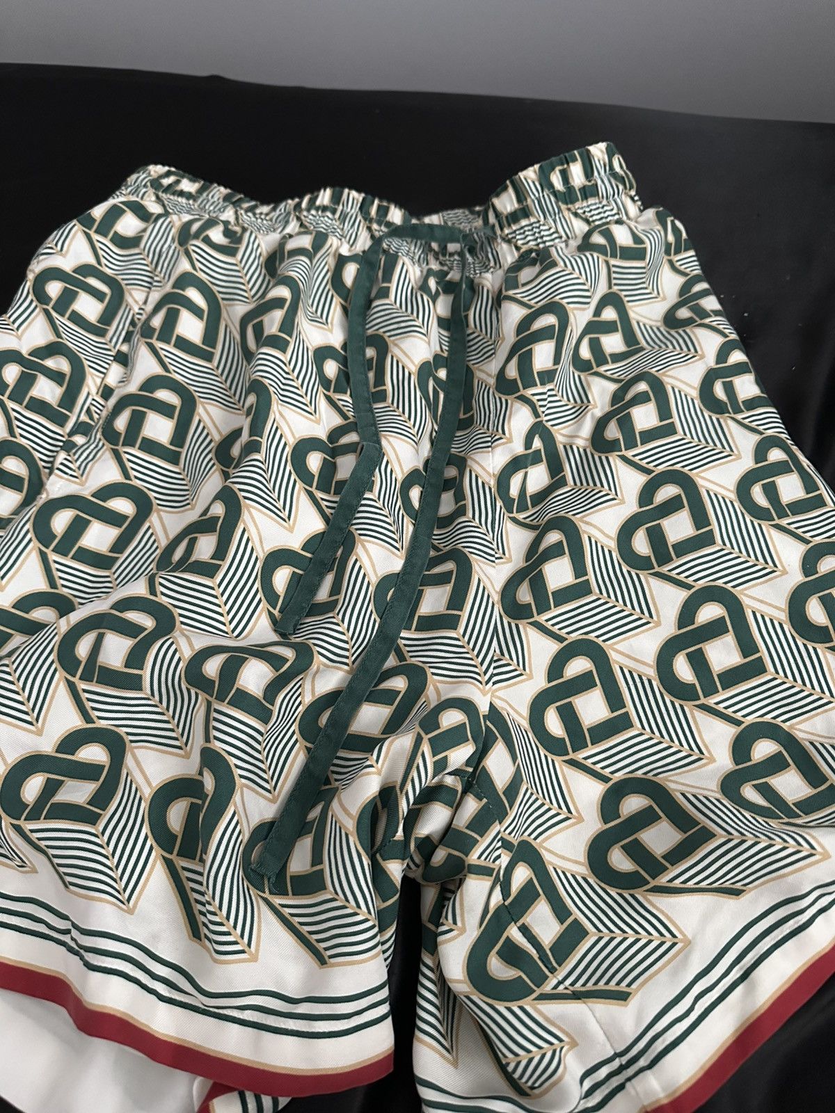 Casblanca heart silk shorts