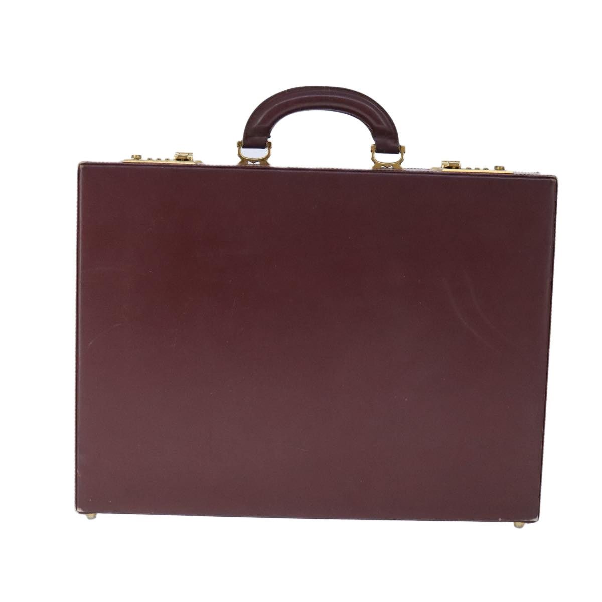 Cartier Cartier Trunk Leather Bordeaux Gold Size ONE SIZE - 3 Thumbnail