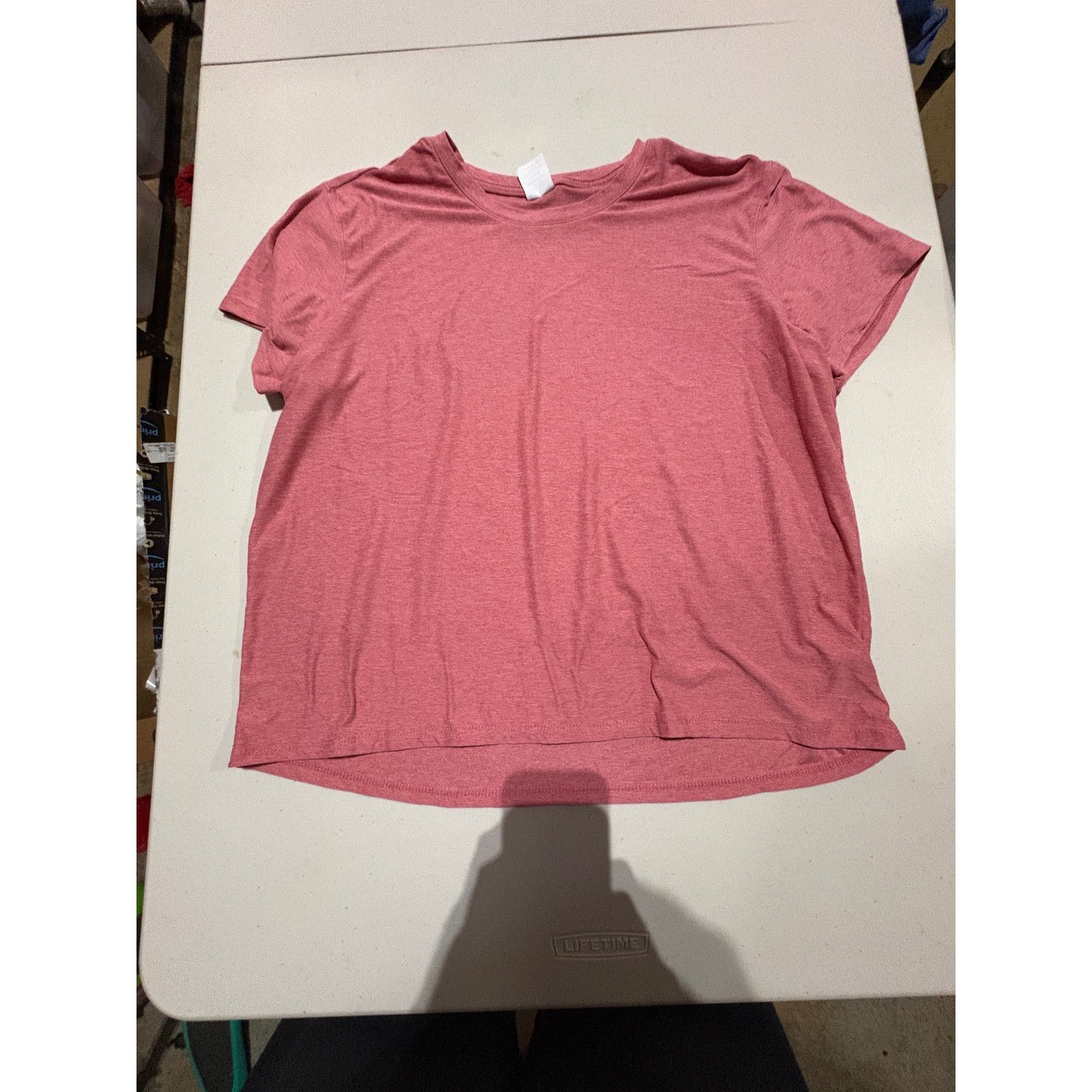 Athletic Works Athletic Works Women’s Pink Short Sleeve Tee Size L 12-14 Size L / US 10 / IT 46 - 2 Thumbnail