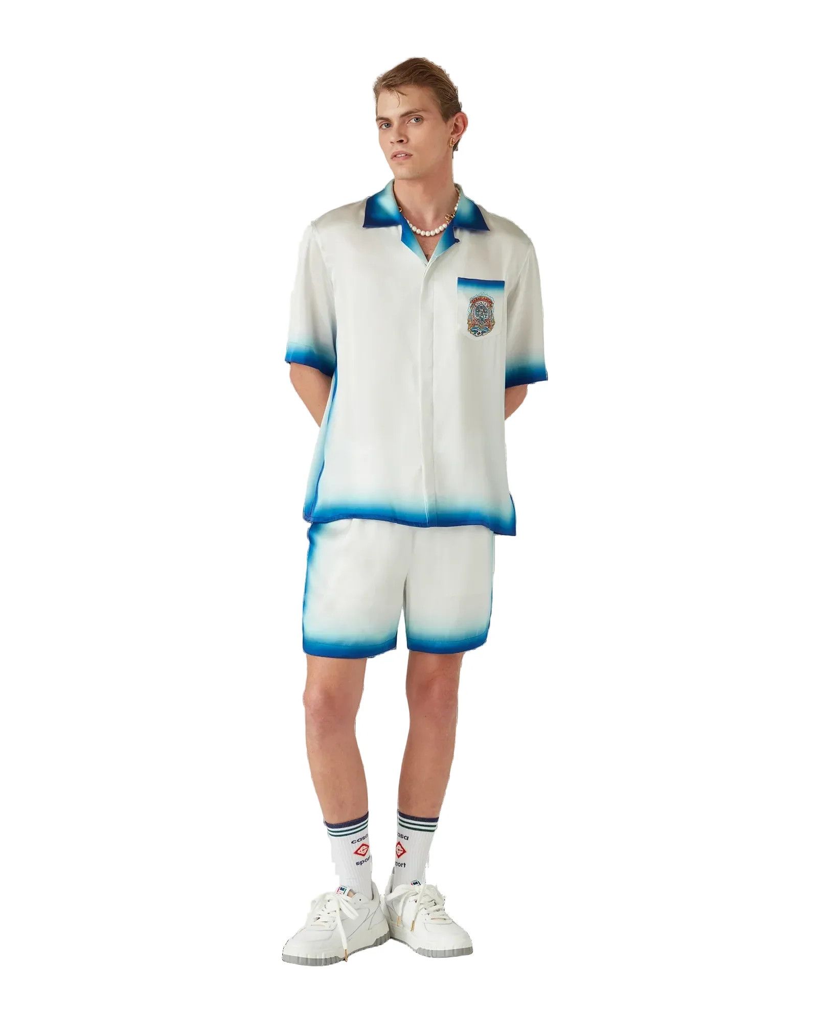 Casablanca o1y0526 Short in Blue/White Size US 38 / EU 54 - 3 Thumbnail