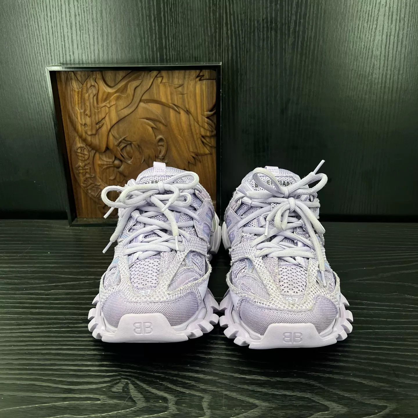 Balenciaga BALENCIAGA Track Slide Lavender 37 Like New Size US 6.5 / IT 36.5 - 4 Thumbnail